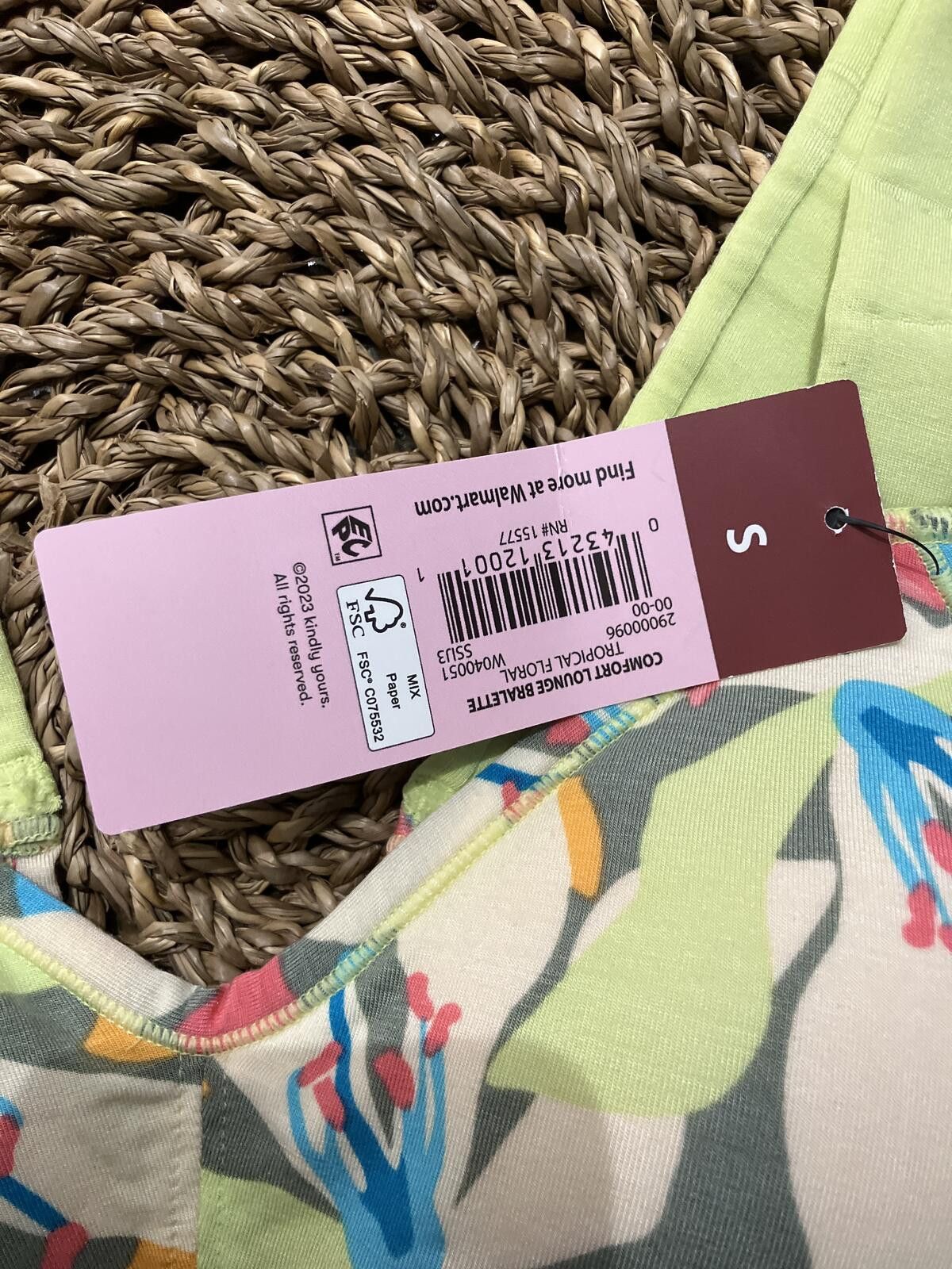 Other Kindly Paris Comfort Lounge Bralette Size S - Plant-Based, V Size ONE SIZE - 3 Thumbnail