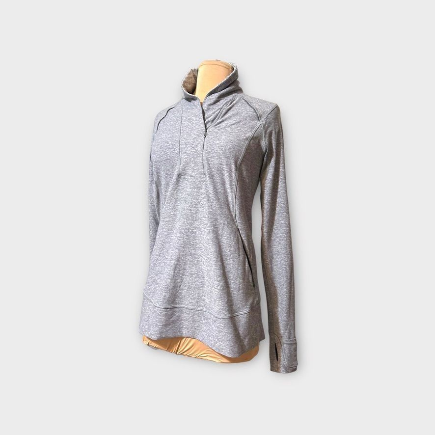 Lululemon Lululemon Think Fast Pullover 8 Sweatshirt Heathered Slate G Size M / US 6-8 / IT 42-44 - 7 Thumbnail