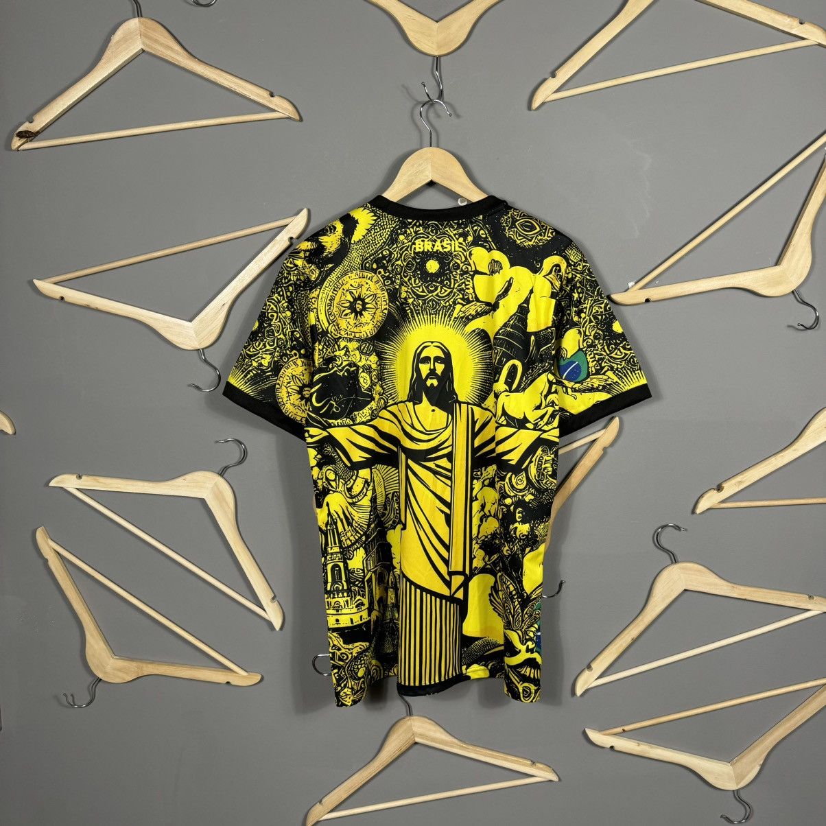 Nike Nike Brazil Jesus Blokcore Special Custom Soccer Jersey Size US M / EU 48-50 / 2 - 2 Thumbnail