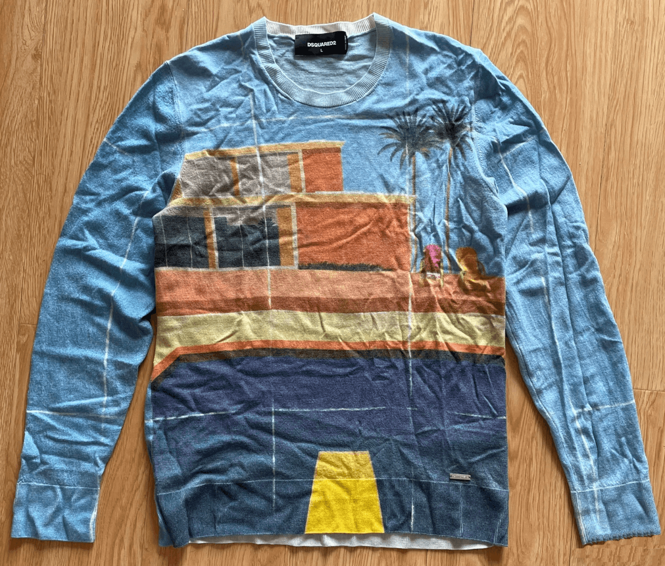 Dsquared2 DSQUARED2 painted sweater size L Size US L / EU 52-54 / 3 - 1 Thumbnail