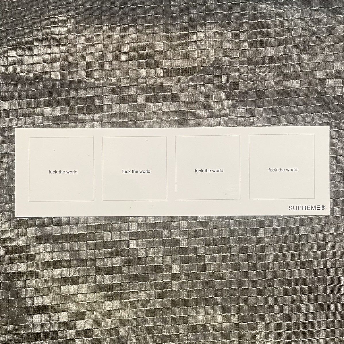 Supreme “Fuck The World” Sticker Set (SS18) Size ONE SIZE - 1 Preview