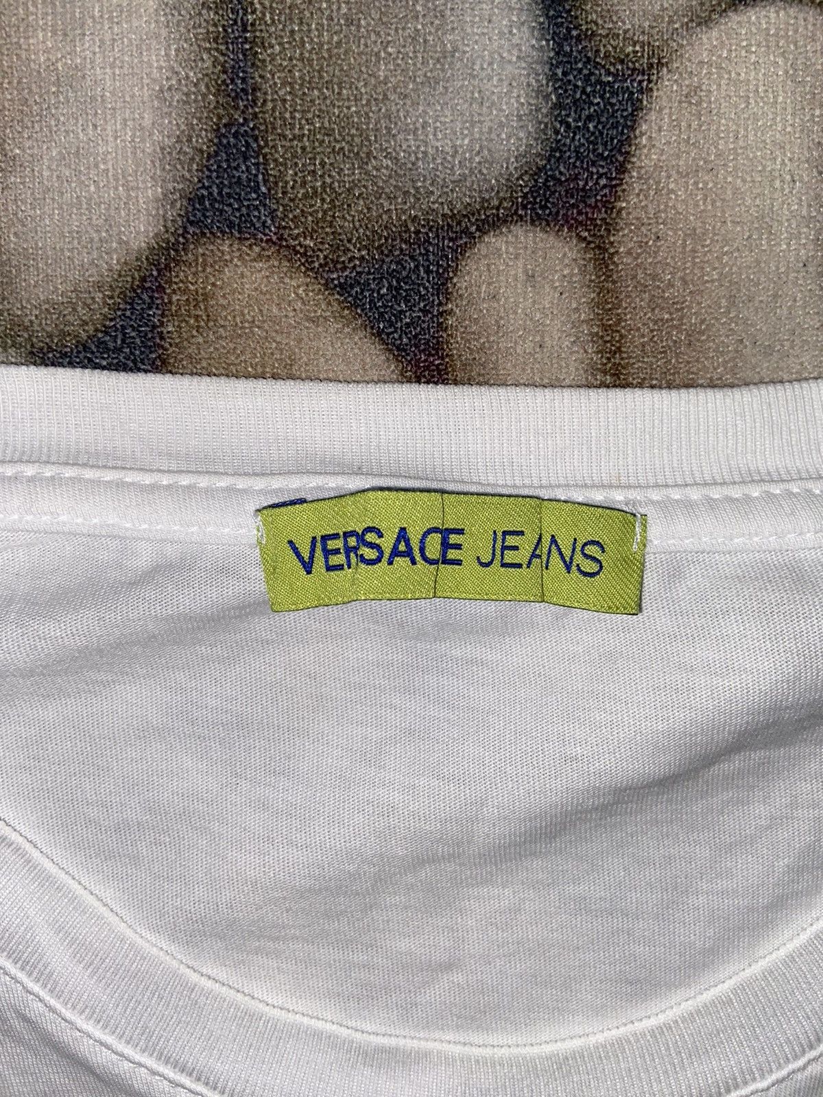 Versace VERSACE JEANS WHITE T SHIRT GOLD LOGO Size US L / EU 52-54 / 3 - 3 Thumbnail