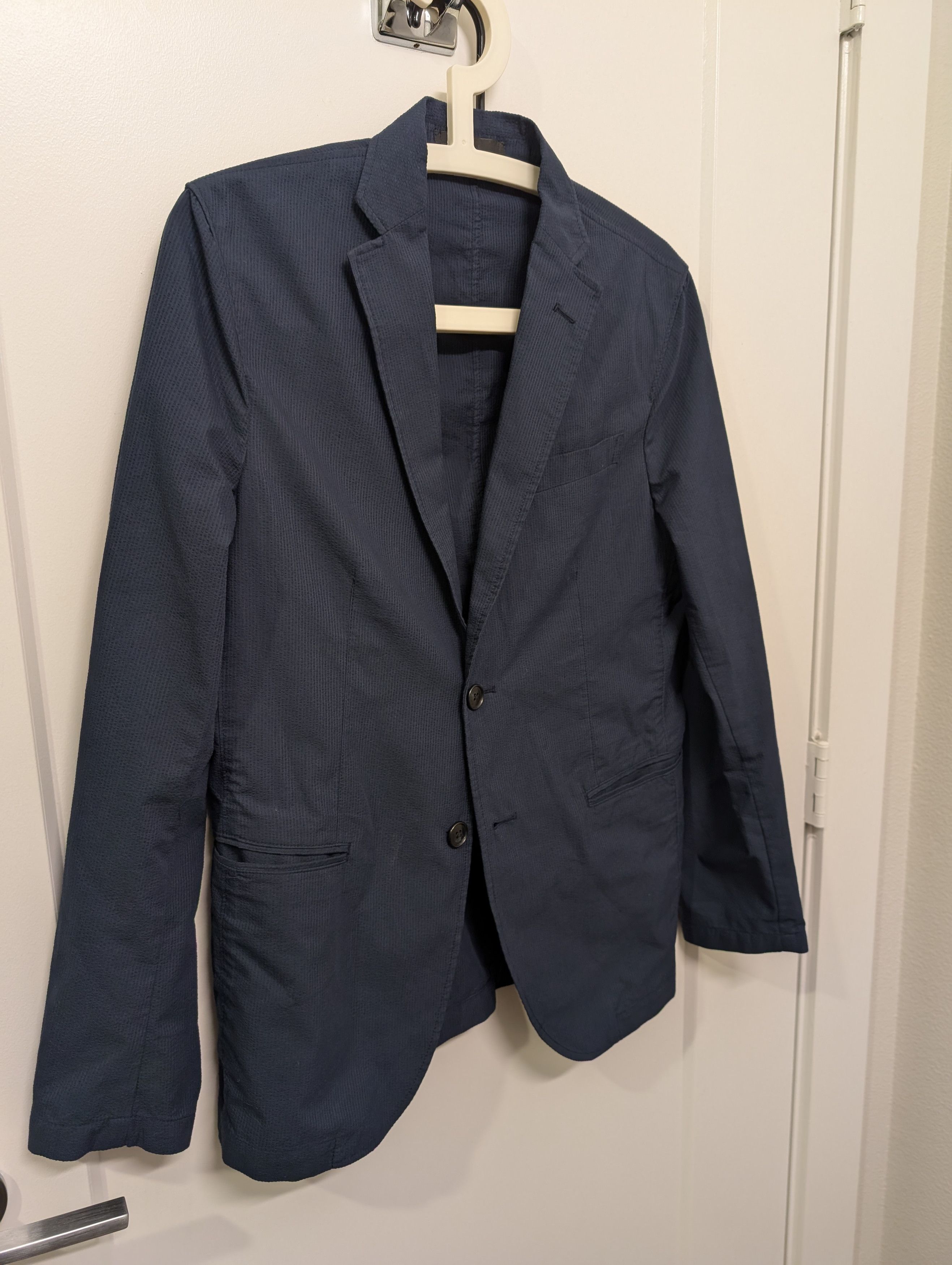 Uniqlo Small seersucker lightweight blazer travel Size 36S - 1 Thumbnail