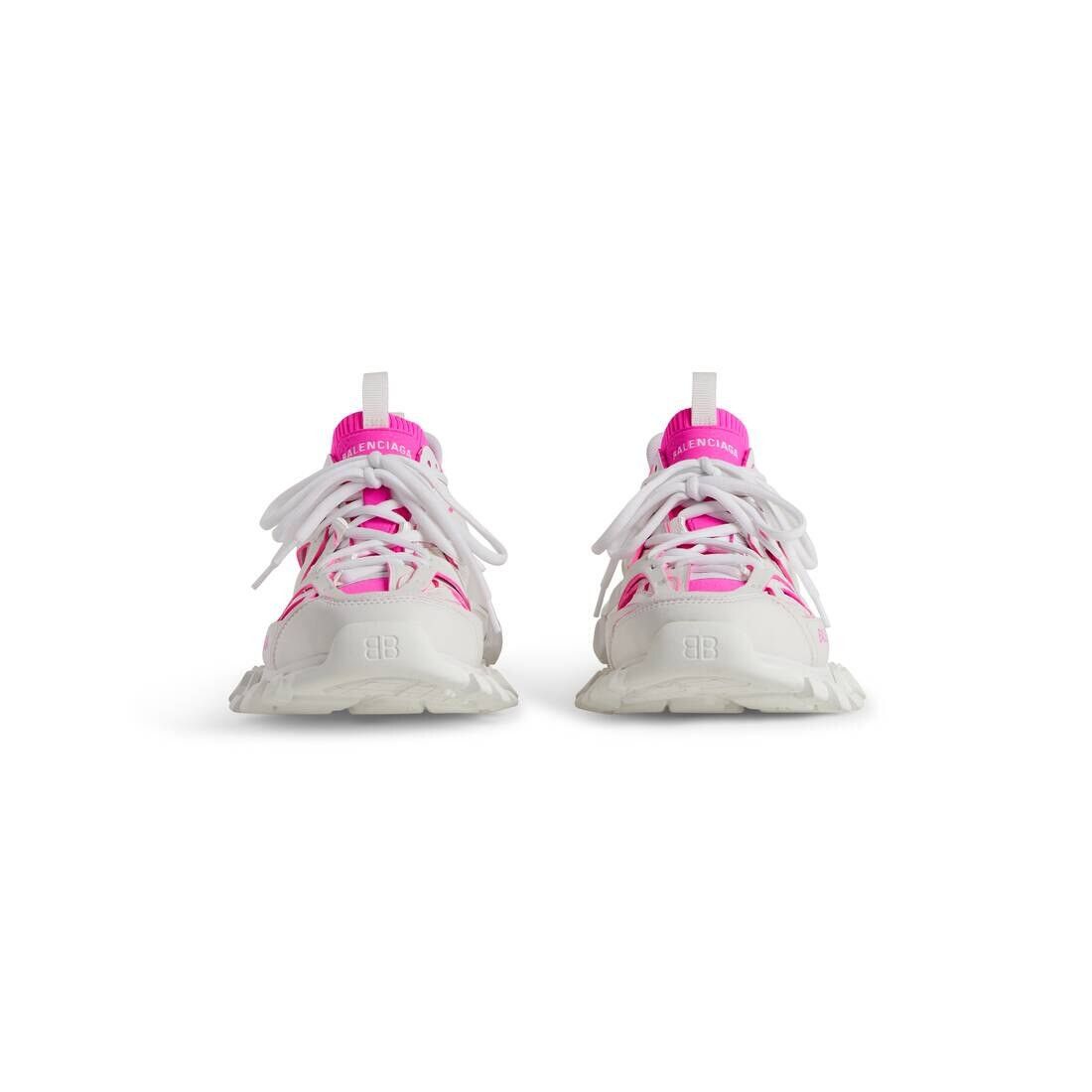 Balenciaga o1in1g0924 Track Sock Sneaker in White/Pink Size US 5 / IT 35 - 4 Thumbnail