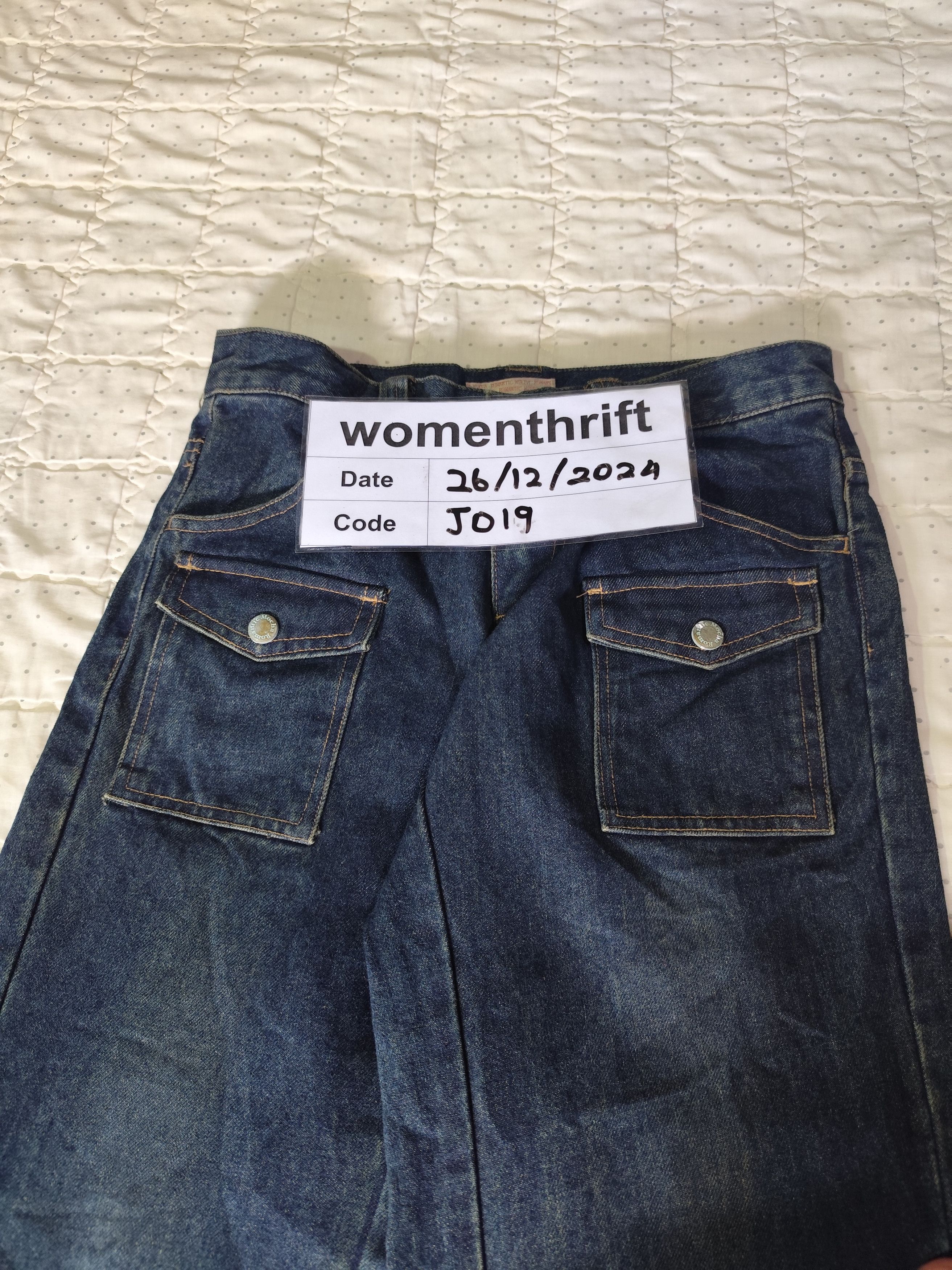 Japanese Brand Vintage Romantic Mocha Flare Bushpant Denim J019 Size 28" / US 6 / IT 42 - 19 Thumbnail