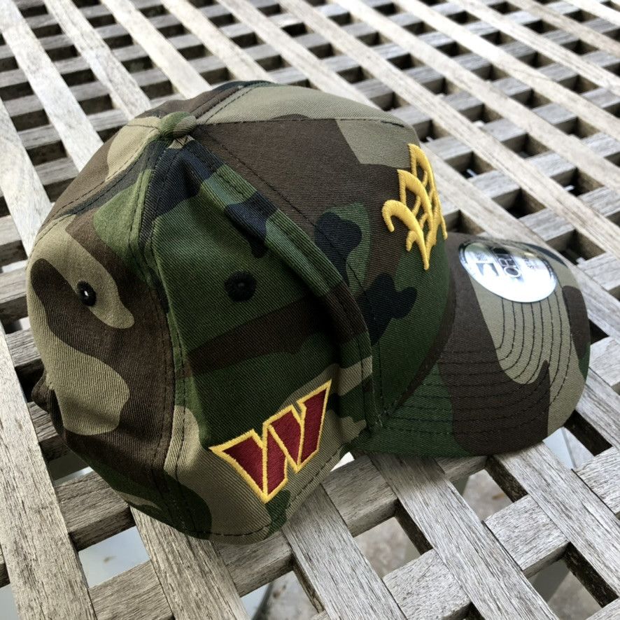 New Era Washington Commanders Script Camo A Frame Snapback Hat Club Size ONE SIZE - 3 Thumbnail
