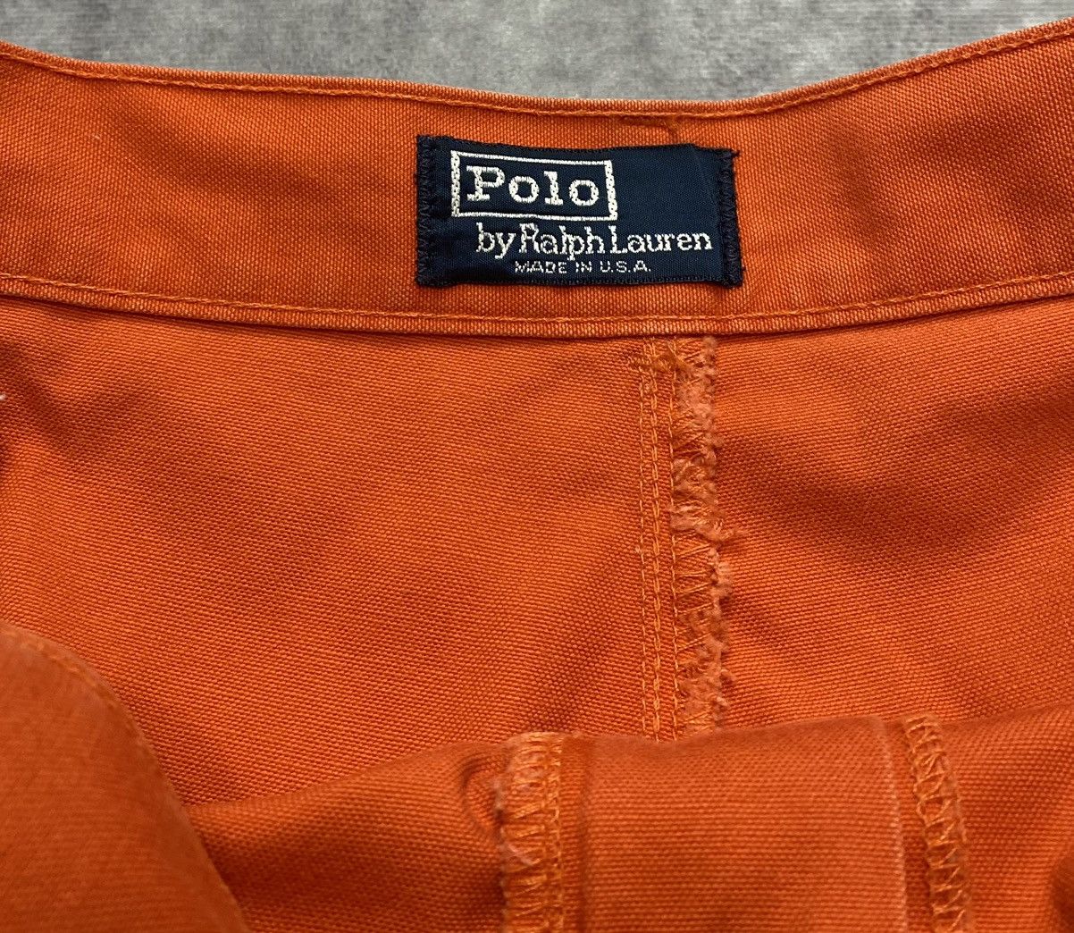 Polo Ralph Lauren 90’s Vintage Polo Ralph Lauren Orange Chino Shorts Size US 36 / EU 52 - 2 Thumbnail