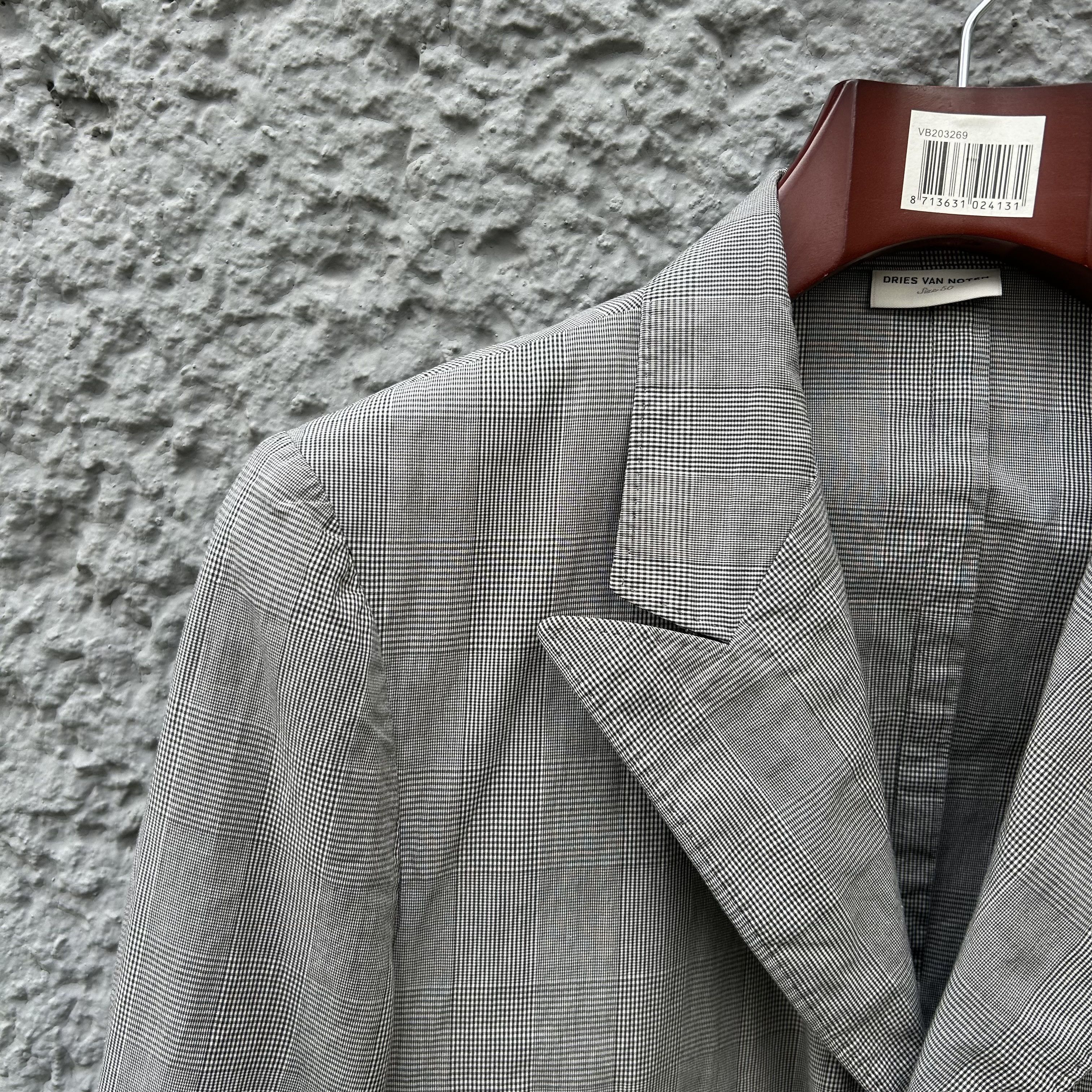 Dries Van Noten Dries van Noten Grey Unlined Blazer Jacket Top Size 50R - 4 Thumbnail