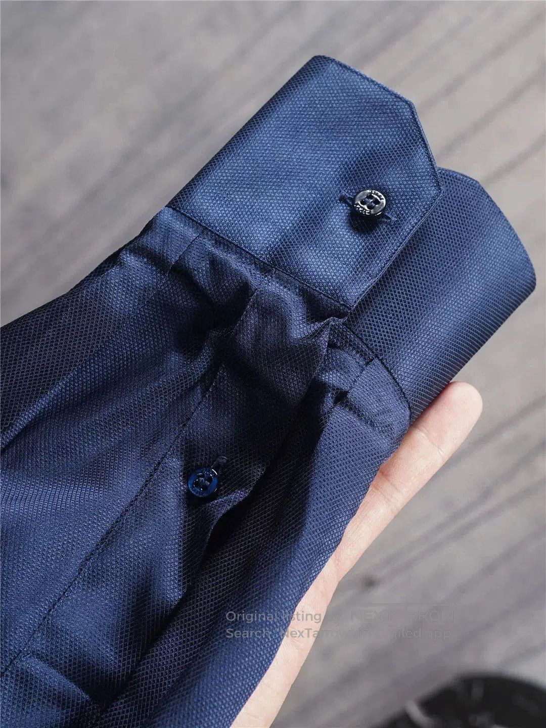 Zilli Navy Silk Shirt by Zilli. Size US M / EU 48-50 / 2 - 6 Thumbnail