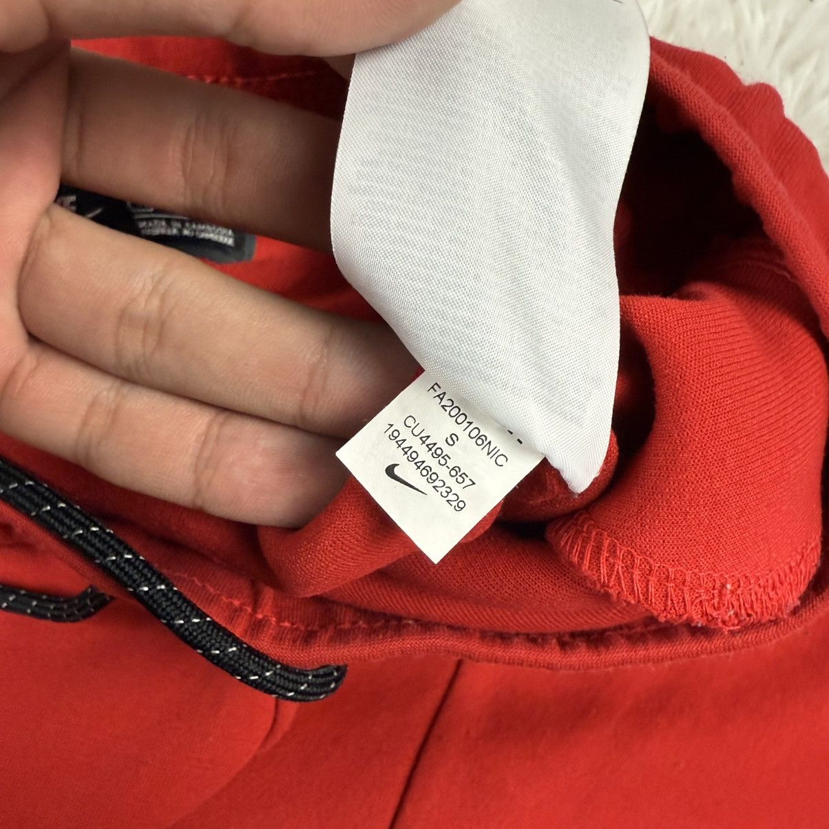 Nike ❤️Nike Red Tech Fleece Pants S/30 Streetwear Drill Y2K Size US 30 / EU 46 - 9 Thumbnail