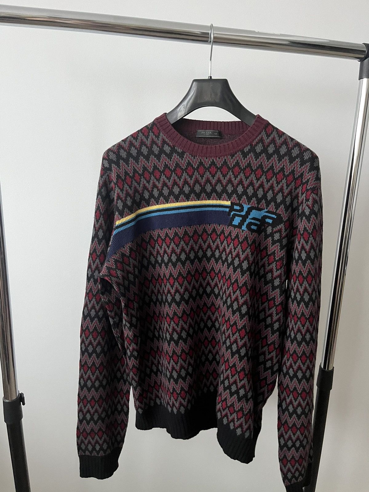 Prada Prada fall 2018 runway jacquard jumper | Grailed