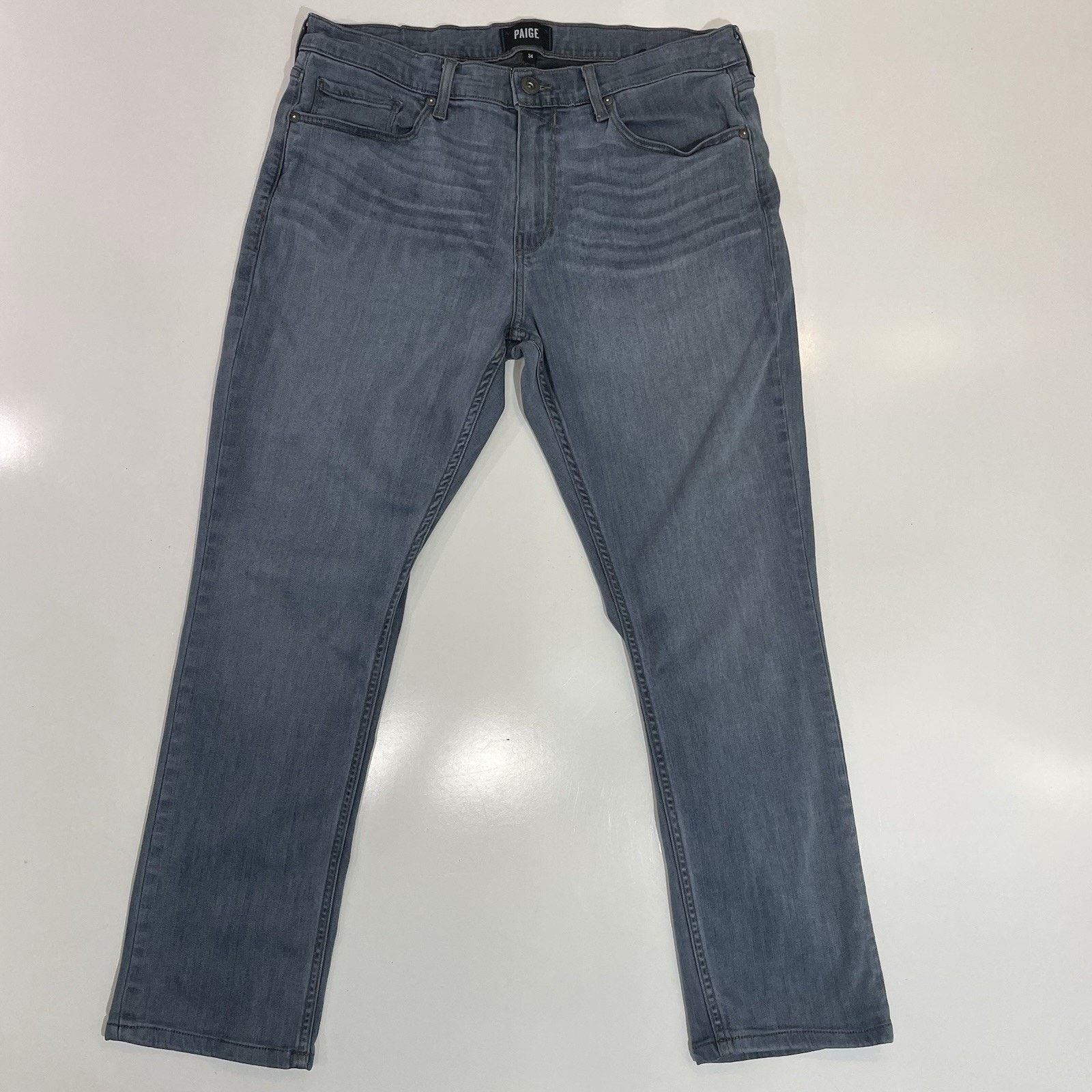 Paige Paige Jeans Men’s Blue Federal Slim Straight Stretch 34x27 Size US 34 / EU 50 - 1 Thumbnail
