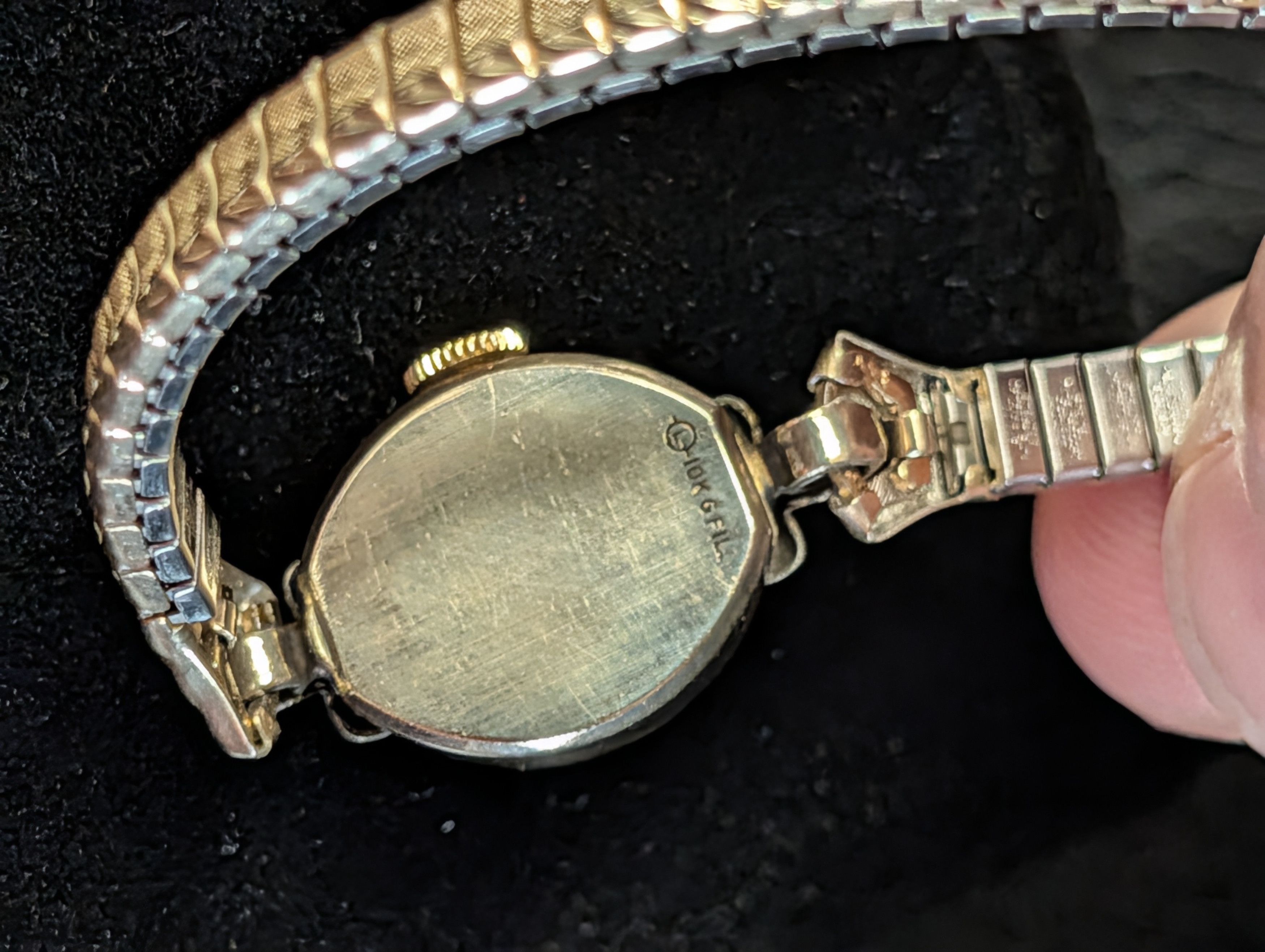 Wittnauer VTG 10k Gold Filled Mechanical Swiss Wrist Watch Size ONE SIZE - 8 Thumbnail