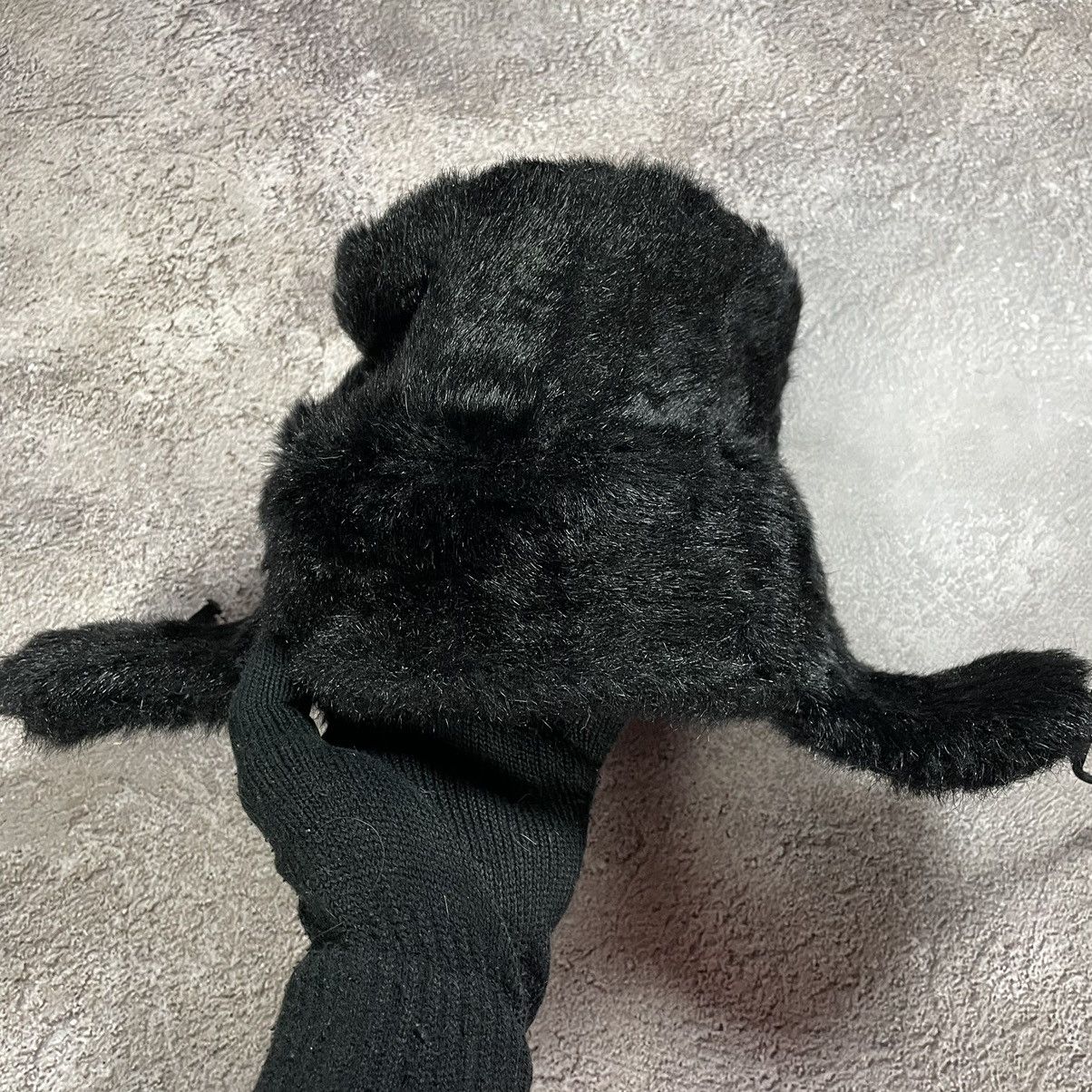 Vintage Vintage 90s Mohair Skeleton Hand Beanie Faux Fur Black OS Size ONE SIZE - 5 Thumbnail