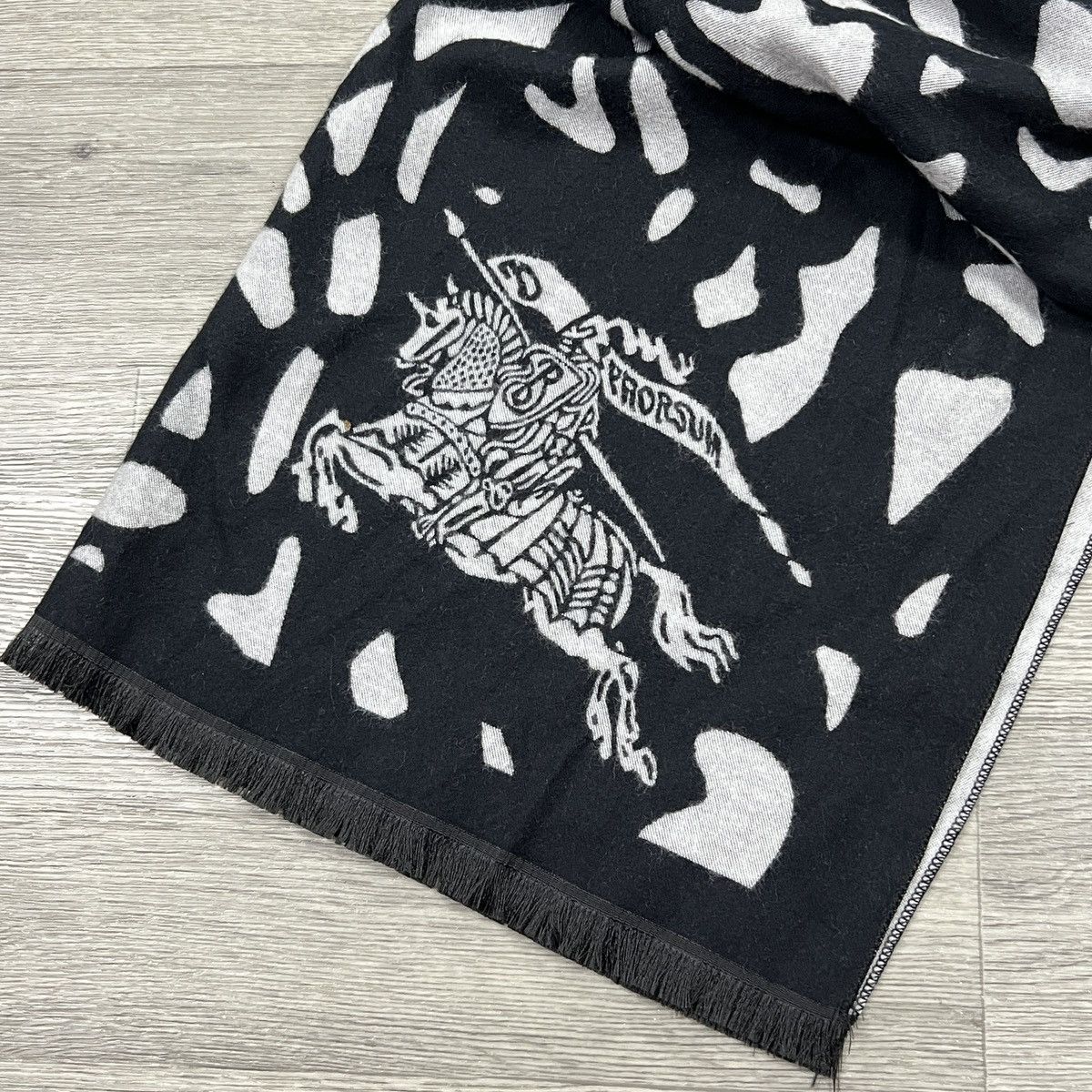 Burberry Burberry Prorsum Cashmere Scarf Made in Scotland Black Logo Size ONE SIZE - 6 Thumbnail