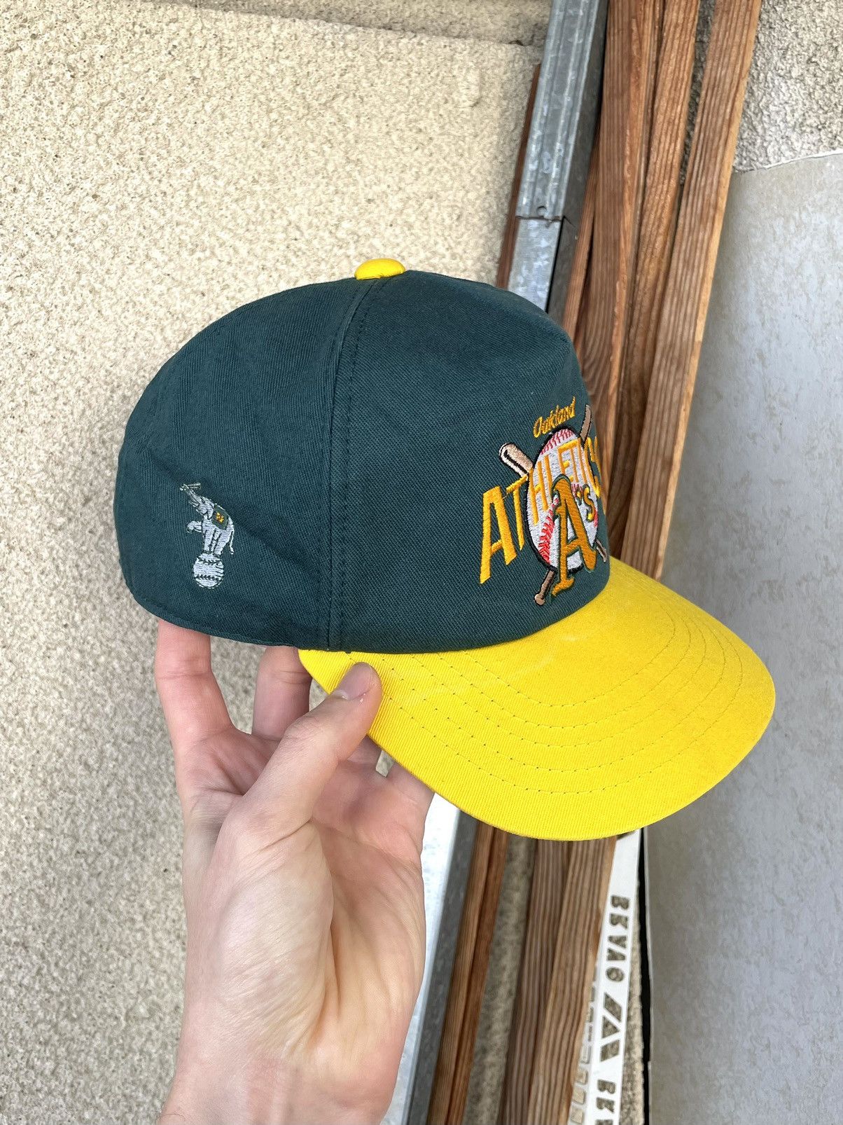 MLB Vintage Oakland Athletics A’s MLB Baseball Cap Hat Snapback Size ONE SIZE - 5 Thumbnail