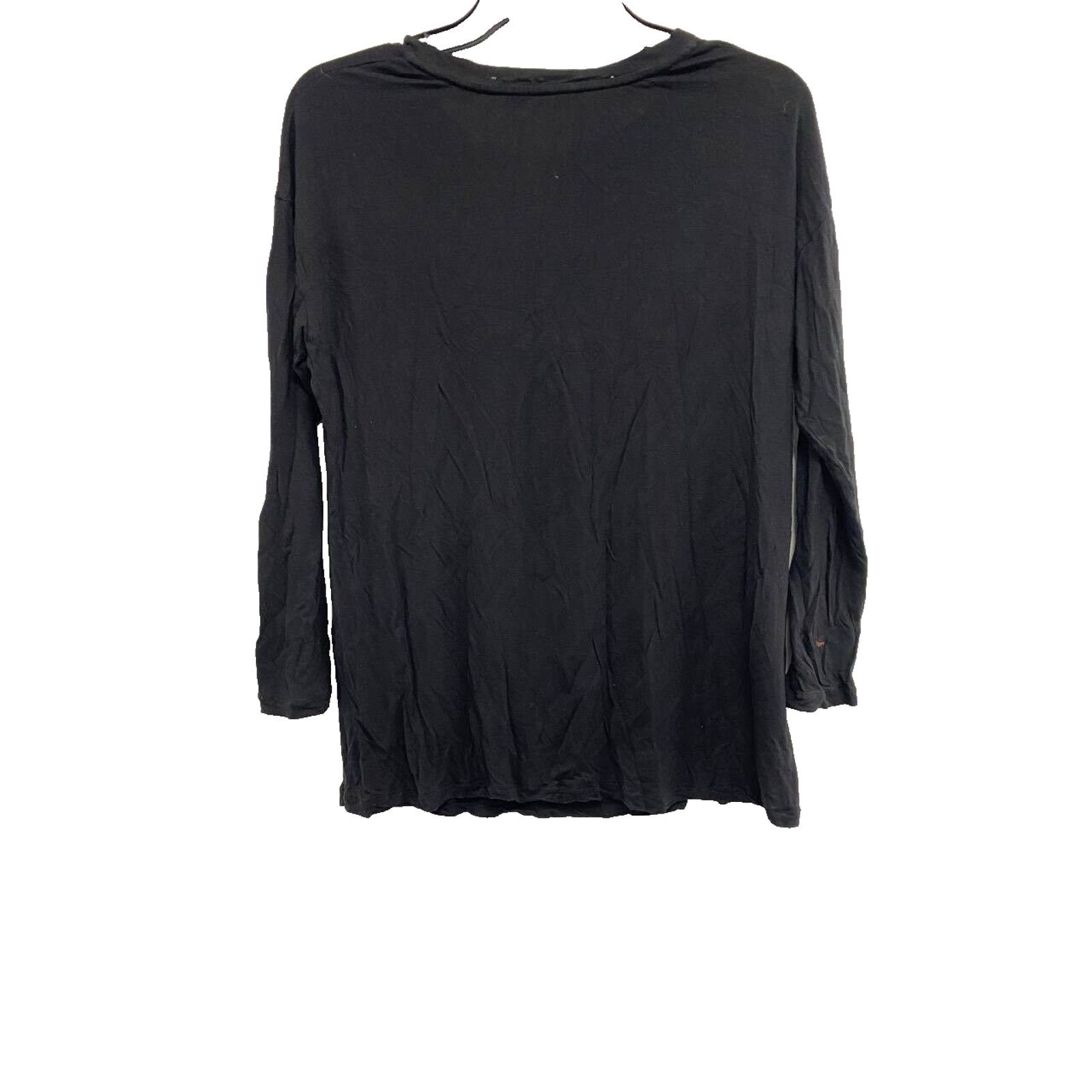 Vince Vince Women Crew Neck Drop Black Size Large A000417 Size L / US 10 / IT 46 - 2 Thumbnail