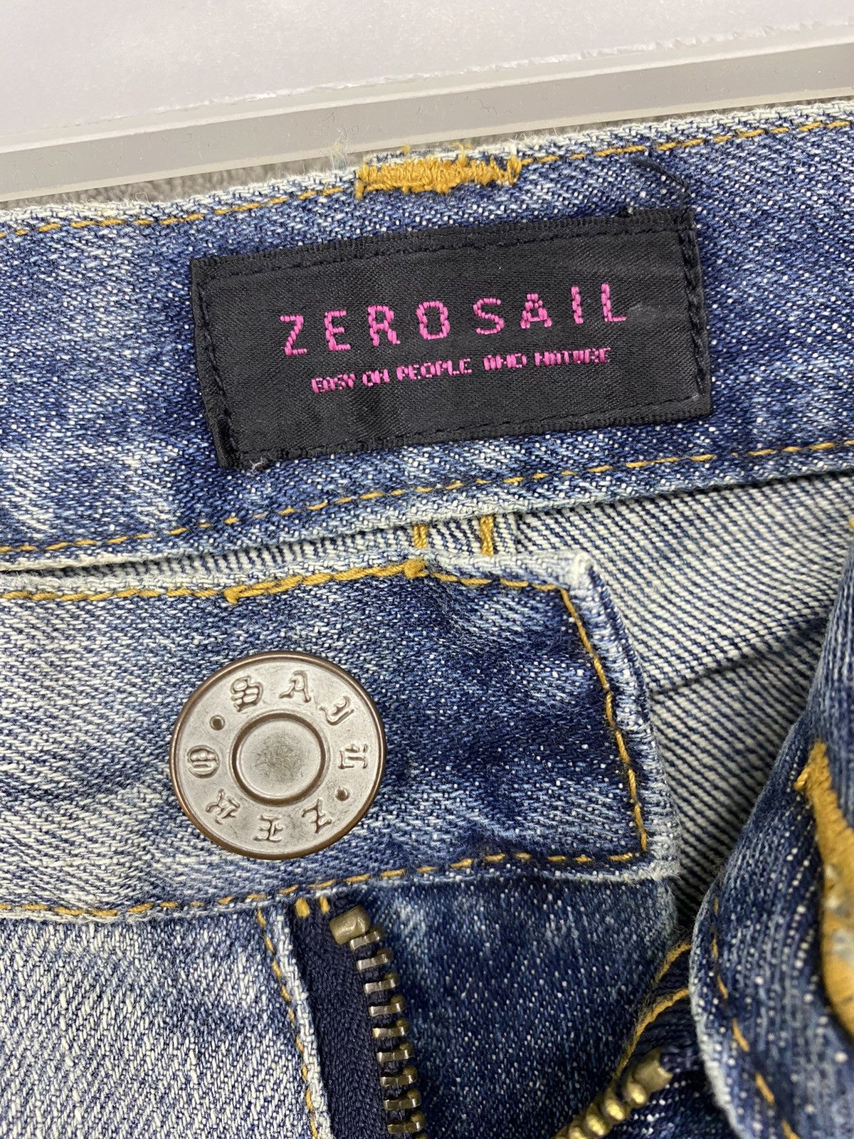 Japanese Brand 💥JAPANESE BRAND ZERO SAIL DISTRESSED DENIM Size US 32 / EU 48 - 8 Thumbnail