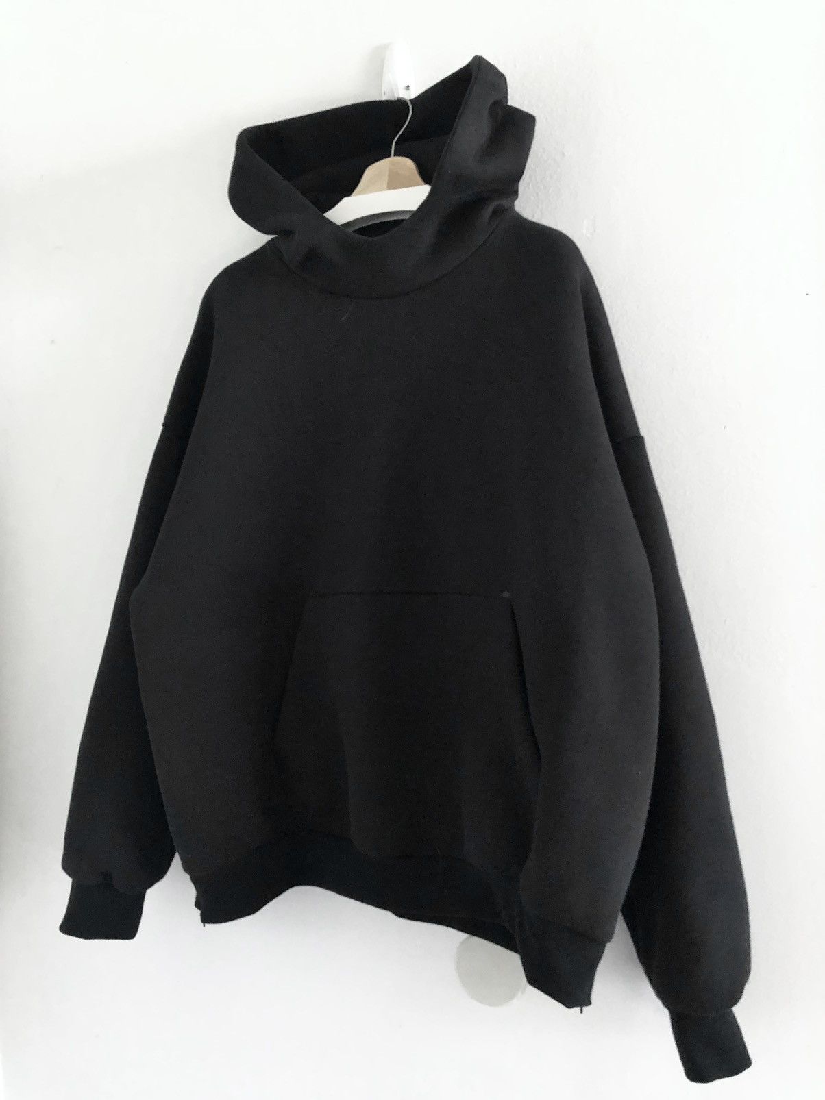 image of Fumito Ganryu Fumito Gamryu Double Layered 2 Way Structured Hoodie Black, Men's (Size Medium)