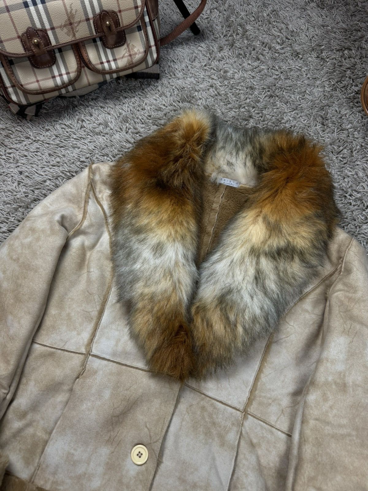 Vintage Vintage fur jacket opium Pinterest y2k original casual item Size S / US 4 / IT 40 - 2 Thumbnail