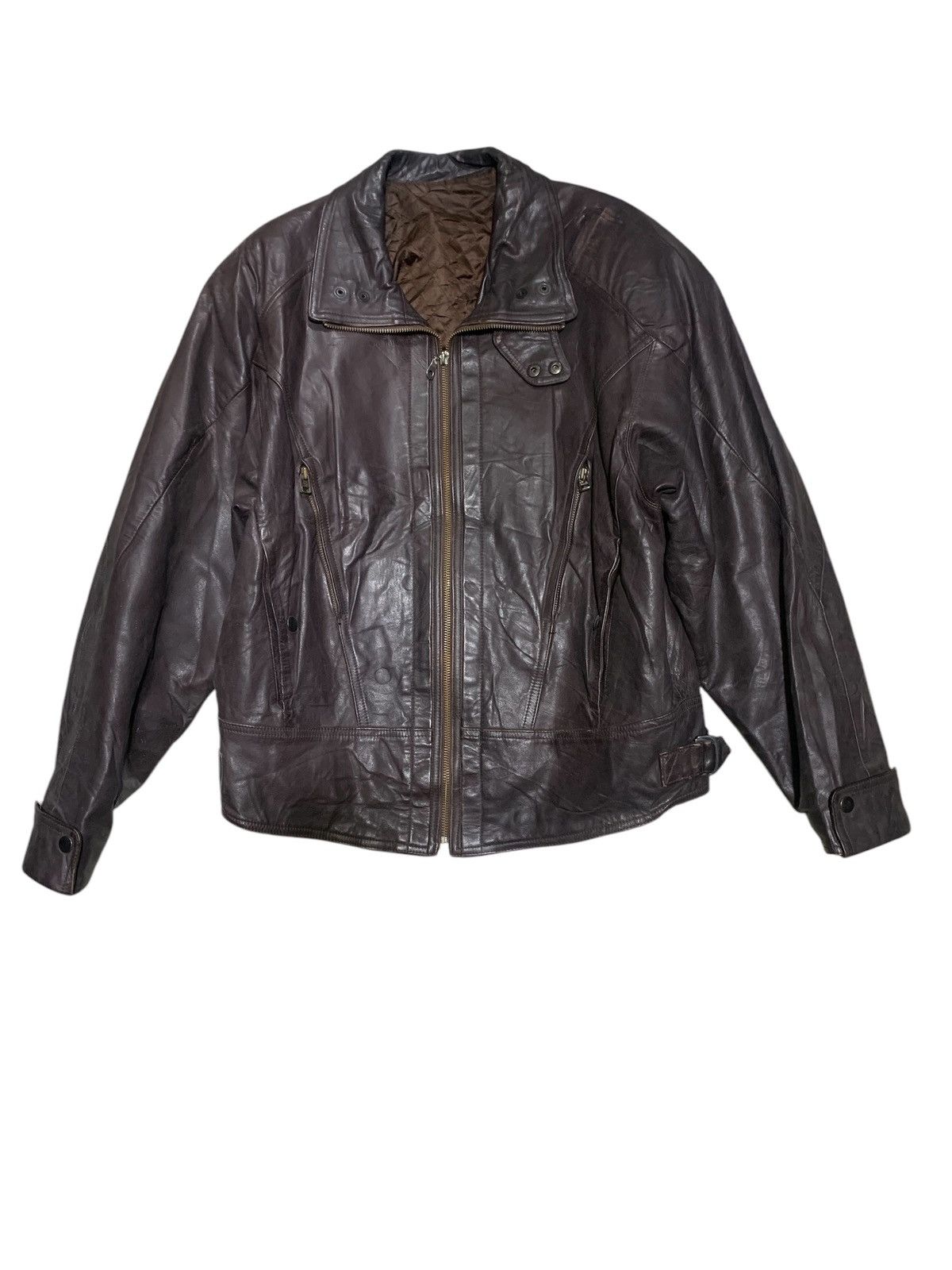 Japanese Brand × Yoshiyuki Konishi Vintage Leather Jacket Ficce Razza by Yoshiyuki Konishi Size US L / EU 52-54 / 3 - 1 Thumbnail