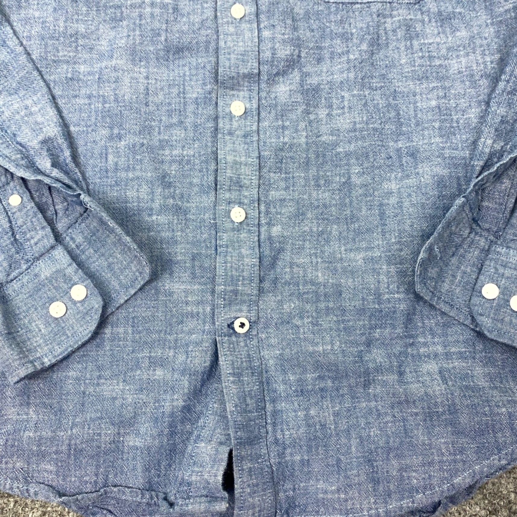 Izod VINTAGE IZOD Saltwater Mens Shirt Medium Blue Relaxed Classics Button Up Pockets Work Size US M / EU 48-50 / 2 - 7 Thumbnail
