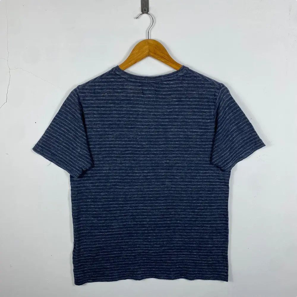 Beams Plus Japanese Brand BEAMS Flanders Linen Stripes Tee Shirt Medium Size US M / EU 48-50 / 2 - 4 Thumbnail