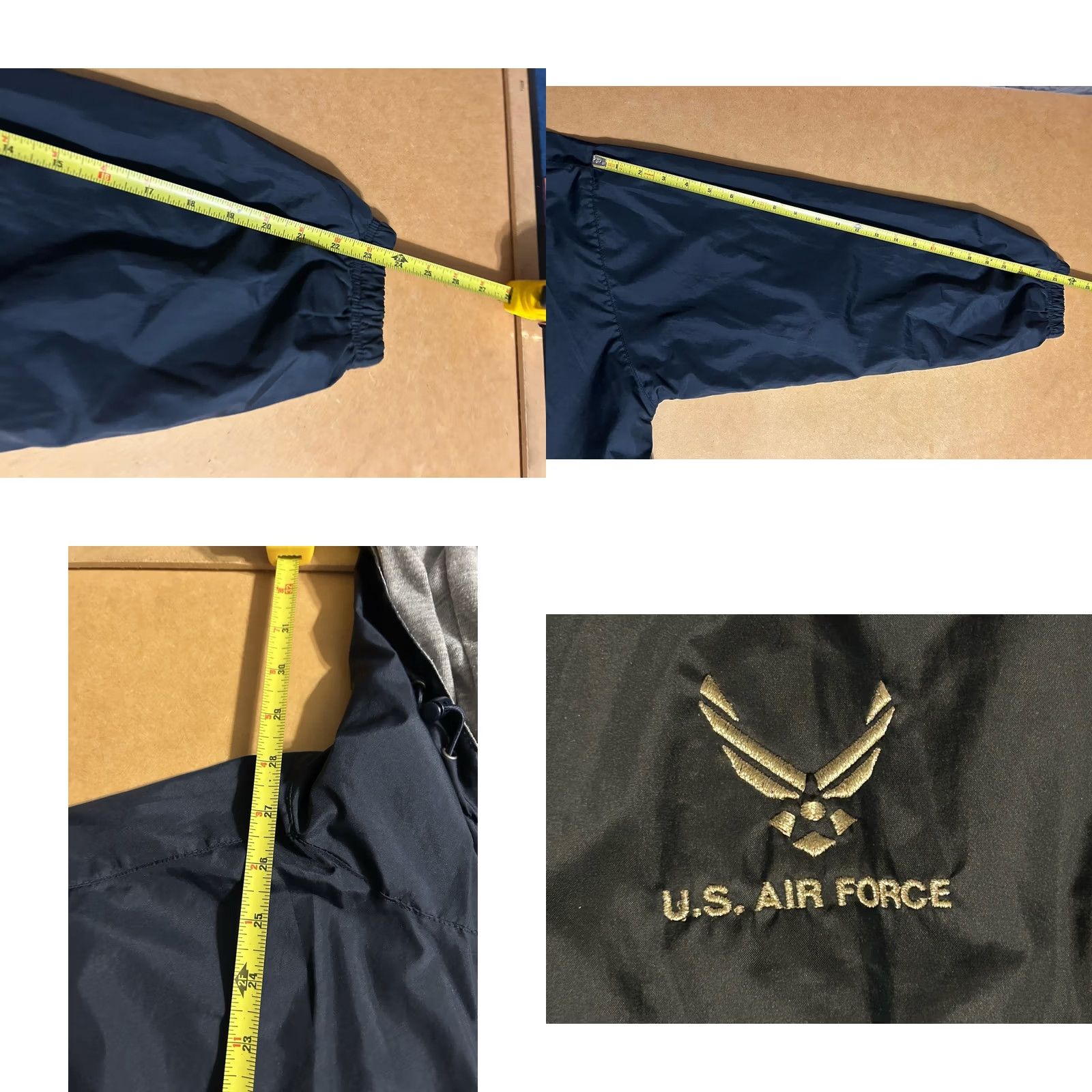 Vintage VINTAGE U.S. Air Force Full Zip Jacket Hood Mens Large Navy Blue Zip Pockets VTG 2000s Size US L / EU 52-54 / 3 - 8 Thumbnail