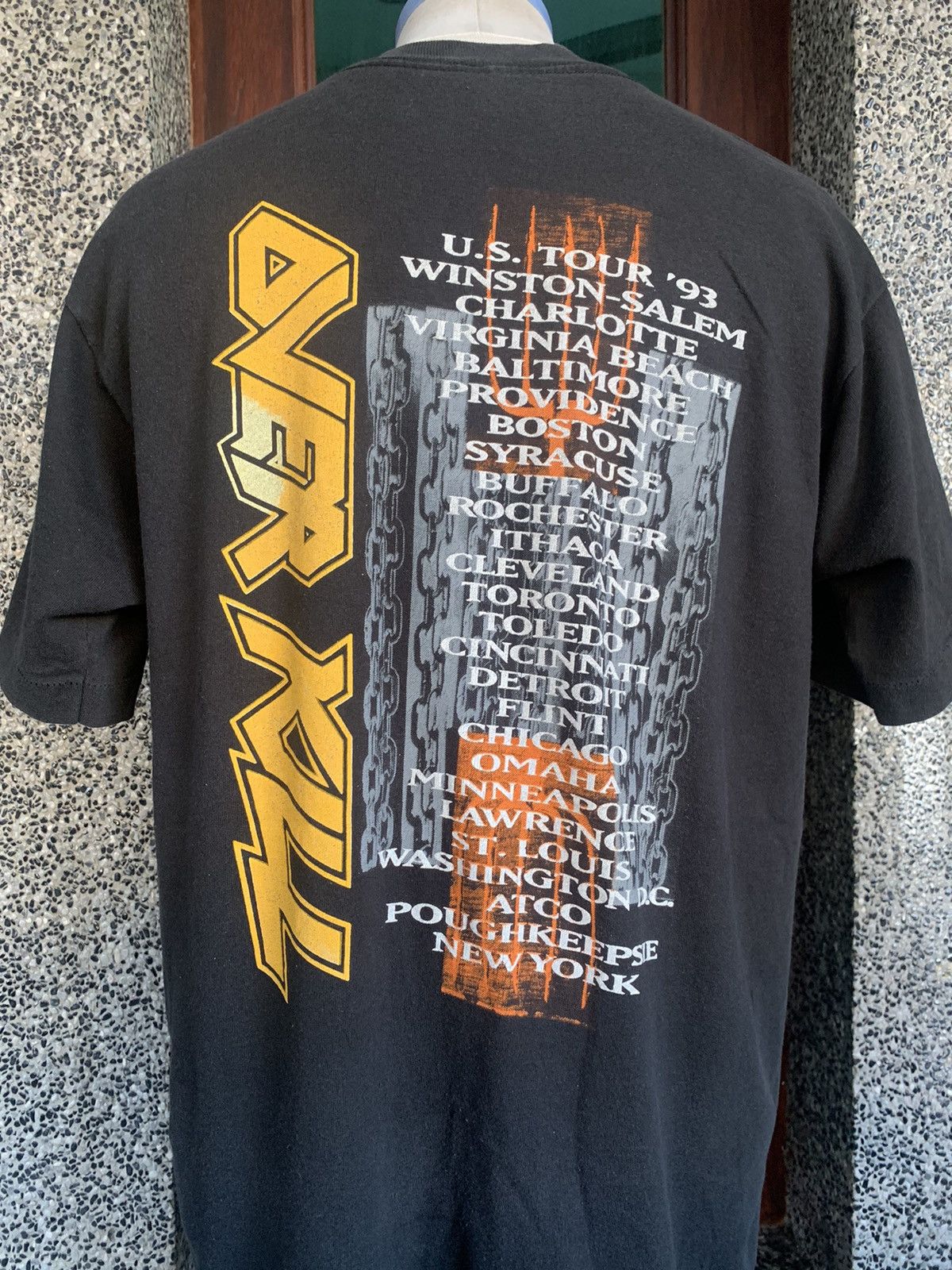Band Tees × Vintage Vintage 90s Overkill Tour Band T shirt Size US L / EU 52-54 / 3 - 7 Thumbnail