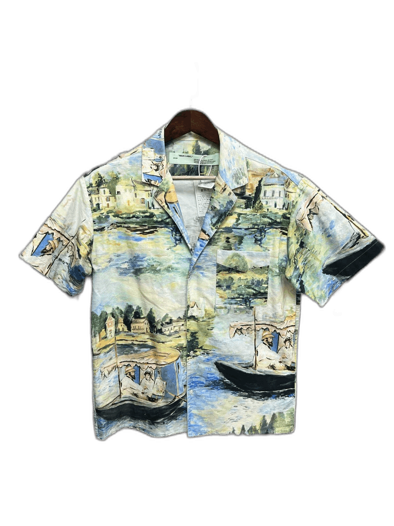 Off-White Off White Short Sleeve Shirt with Painting-yf Size US M / EU 48-50 / 2 - 1 Thumbnail