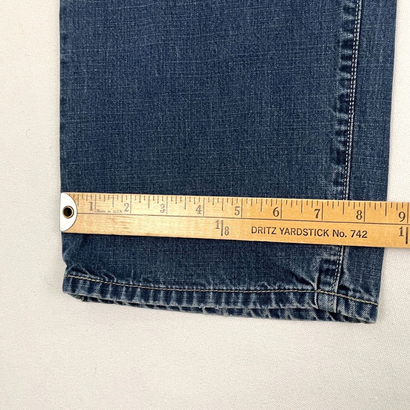 Diesel Diesel Jeans Mens 33 x 28 Straight Jeans Blue Denim Grunge Button Fly Y2K Regular Rise Mid Pattern Solid 5-Pocket Size US 33 - 7 Thumbnail