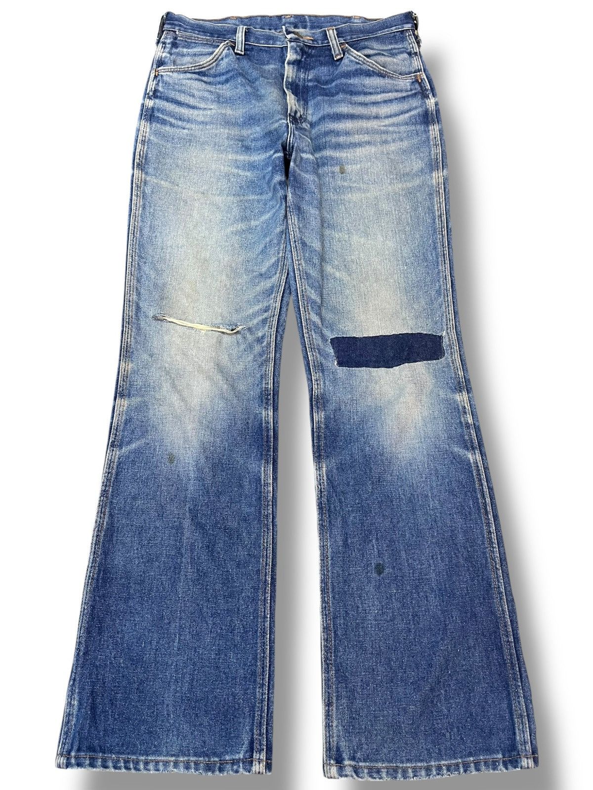 Wrangler Vintage Wrangler Flare Bootcut Distressed Denim Size US 30 / EU 46 - 1 Thumbnail