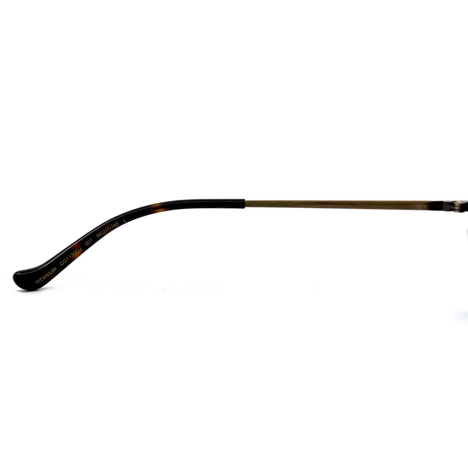 Gucci NEW GUCCI GG1130OJ 001 TITANIUM BLACK EYEGLASSES FRAME Size ONE SIZE - 10 Thumbnail