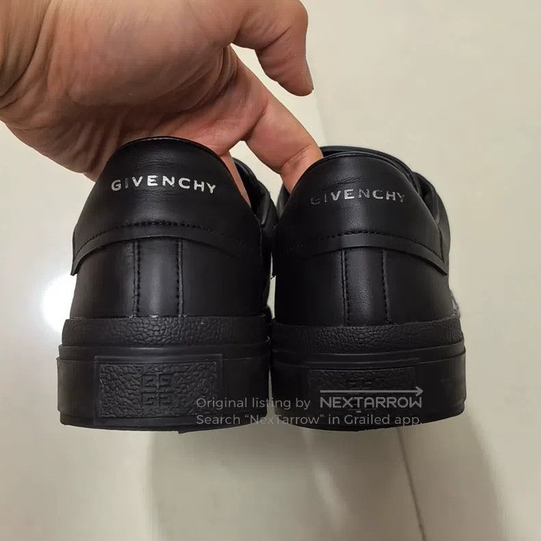 Givenchy Givenchy City Calf Leather Low-top Sneakers Men's Black Size US 8 / EU 41 - 3 Thumbnail