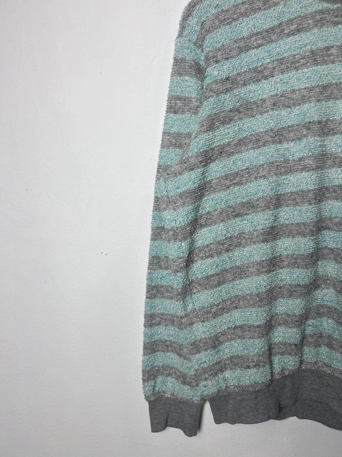 Japanese Brand Vintage Asics Crewneck Striped Japan Made Sweatshirt Size US L / EU 52-54 / 3 - 3 Thumbnail