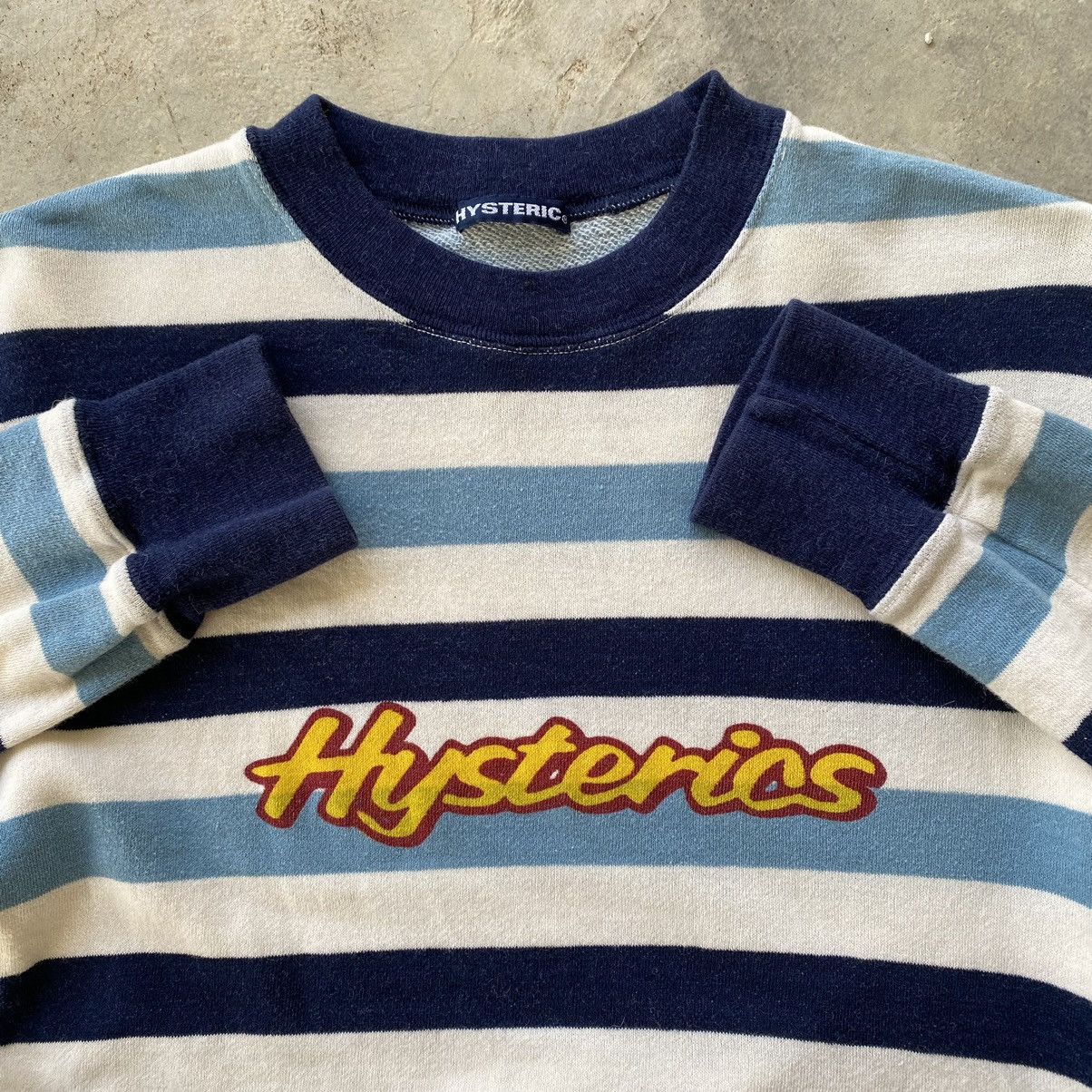 Hysteric Glamour HYSTERIC GLAMOUR Spellout Design Stripe Sweatshirt Size US S / EU 44-46 / 1 - 5 Thumbnail