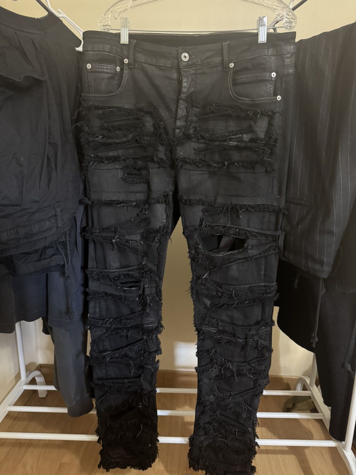Rick Owens Drkshdw RO DRKSHDW Distressed Denim Jeans Size US 36 / EU 52 - 1 Thumbnail