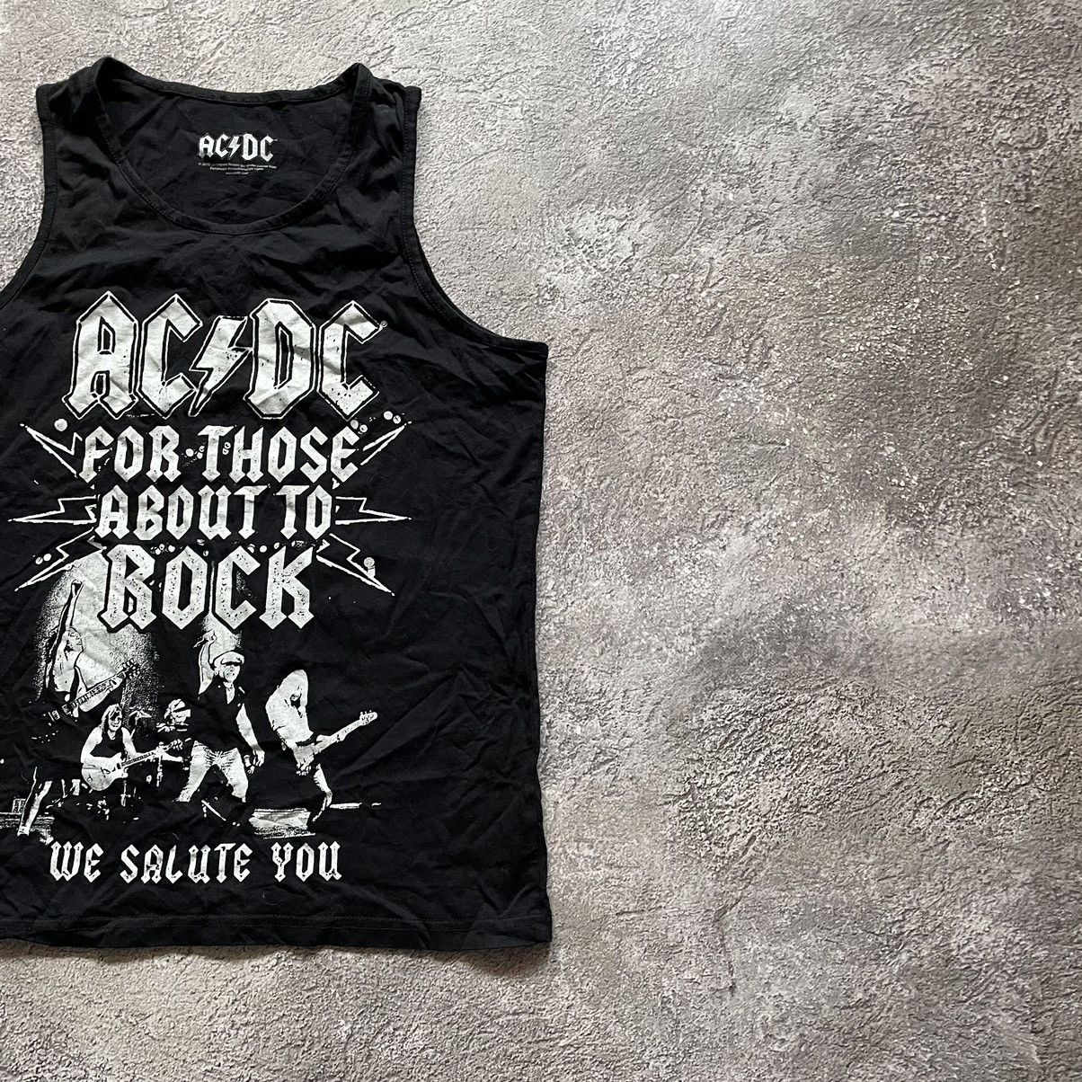 Band Tees Vintage Y2K AC DC Skeleton Face Blood DEAD Skulls Horror Tee Size US L / EU 52-54 / 3 - 3 Thumbnail