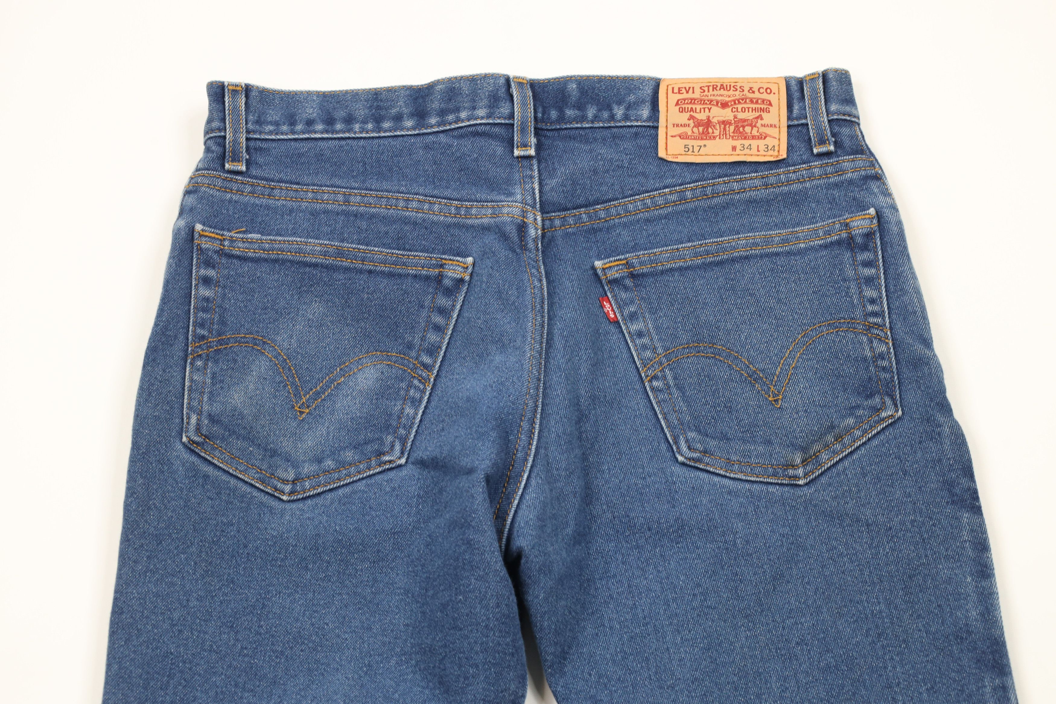 Levi's × Vintage Vintage Y2K 2002 Levis 517 Flared Bootcut Denim Jeans Size US 34 / EU 50 - 12 Thumbnail
