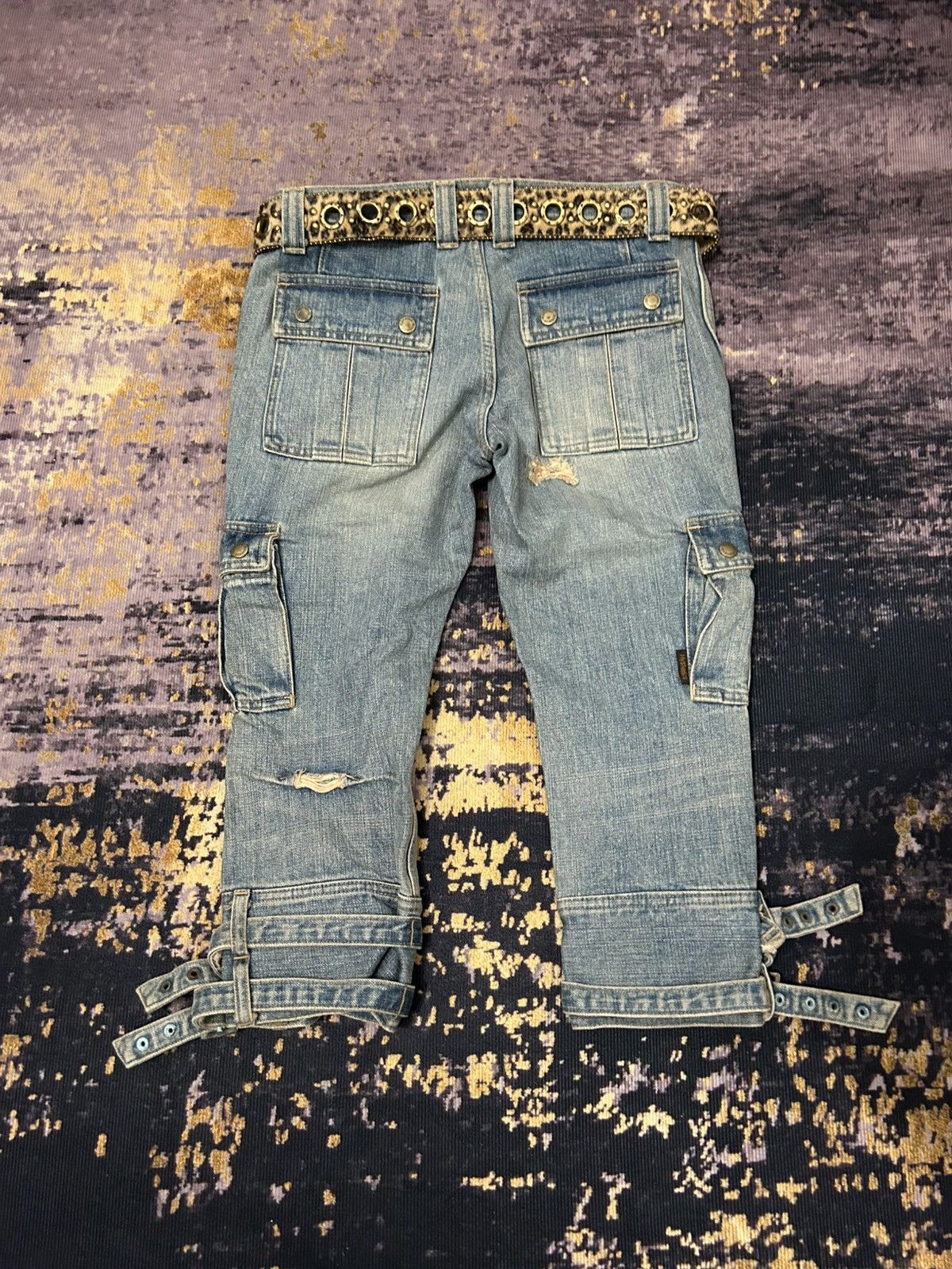 Hysteric Glamour Vintage Hysteric Glamour Bondage Cargo Croped Jeans Size US 30 / EU 46 - 5 Thumbnail