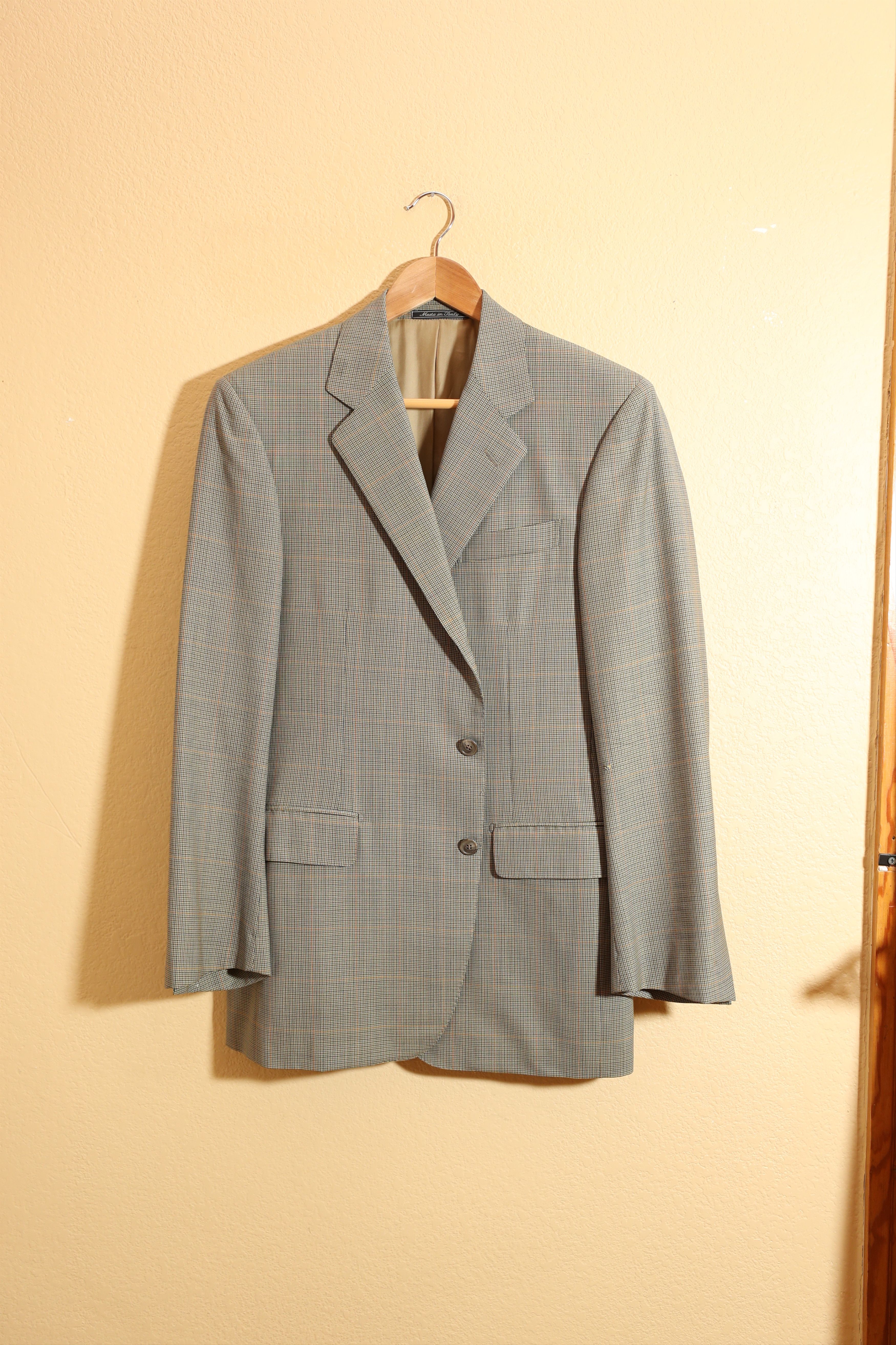Huntsman H Huntsman & Sons Vintage Houndstooth Suit Jacket (40) Size 40R - 1 Thumbnail