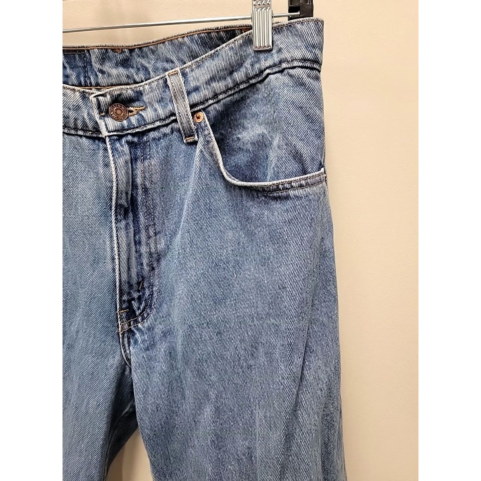 Levi's VINTAGE Levi's Orange Tab Tapered Jeans Men 30x29 Blue Denim 5-Pocket Levi's 500 Series Size US 30 / EU 46 - 7 Thumbnail