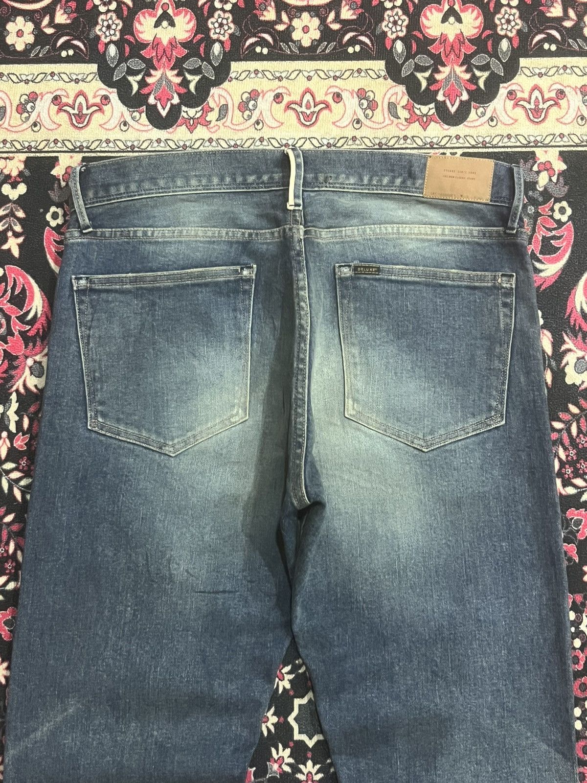 DELUXE Japanese Brand Deluxe Stockholm Sashiko Distressed Jeans Size US 32 / EU 48 - 7 Thumbnail
