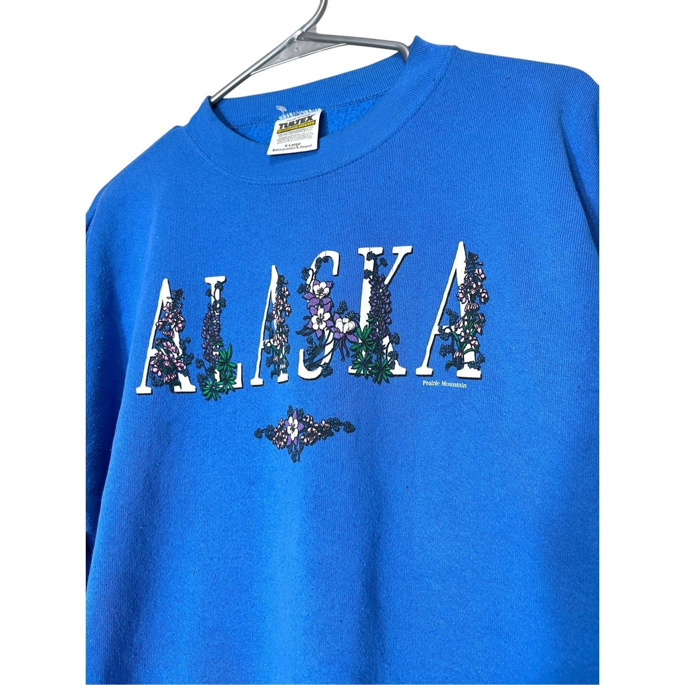 Tultex Vintage 90s Alaska Tultex Crewneck blue Sweatshirt Size XL Size XL / US 12-14 / IT 48-50 - 2 Thumbnail