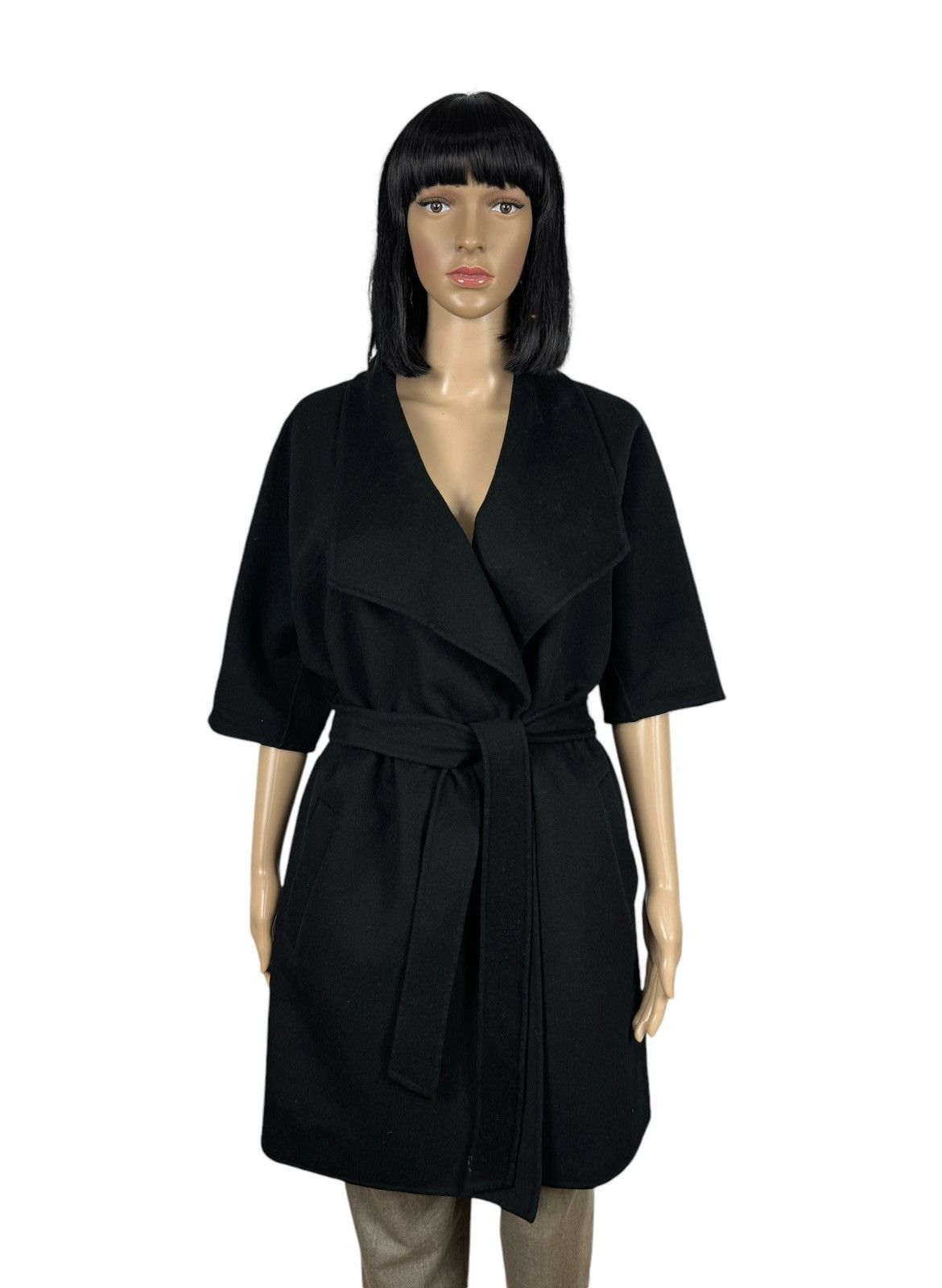 Max Mara Max Mara Studio Lana Wool-Cashmere Coat Short Sleeve Size S / US 4 / IT 40 - 1 Thumbnail