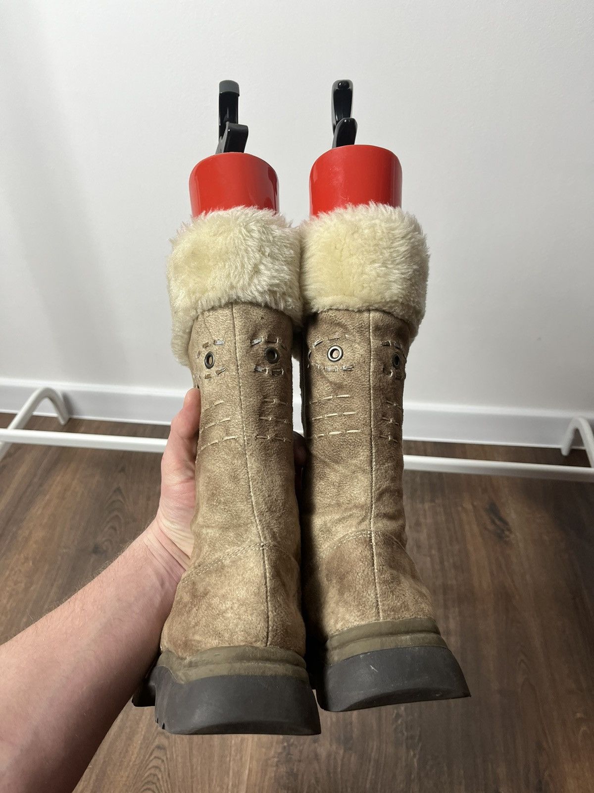A.S.98 × If Six Was Nine Avante Garde Suede Fur Hi Women’s Boots Shoes 37 eu Size US 7 / IT 37 - 8 Thumbnail