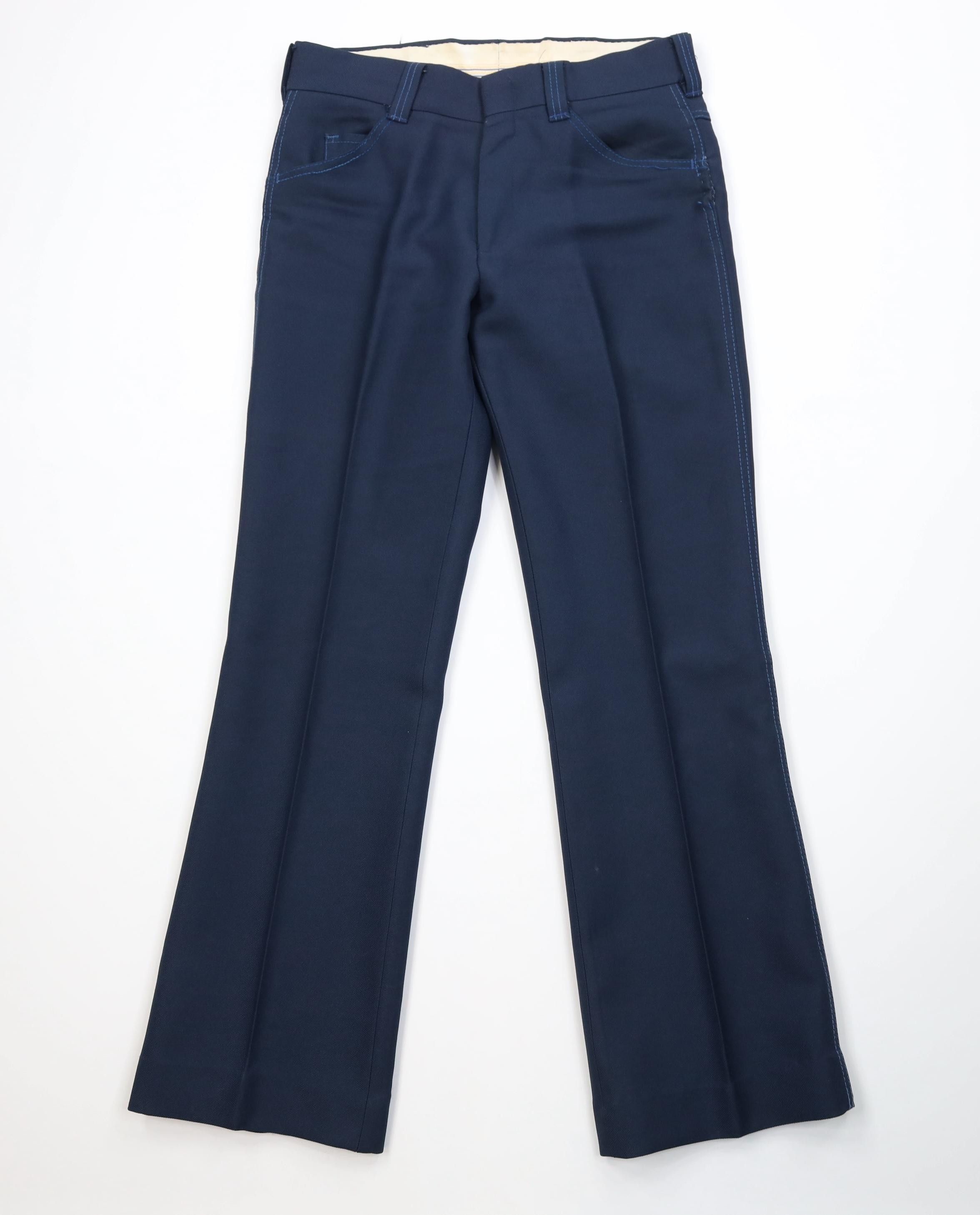 Vintage Vintage 60s 70s Streetwear Flared Wide Leg Chino Pants USA Size US 32 / EU 48 - 1 Thumbnail