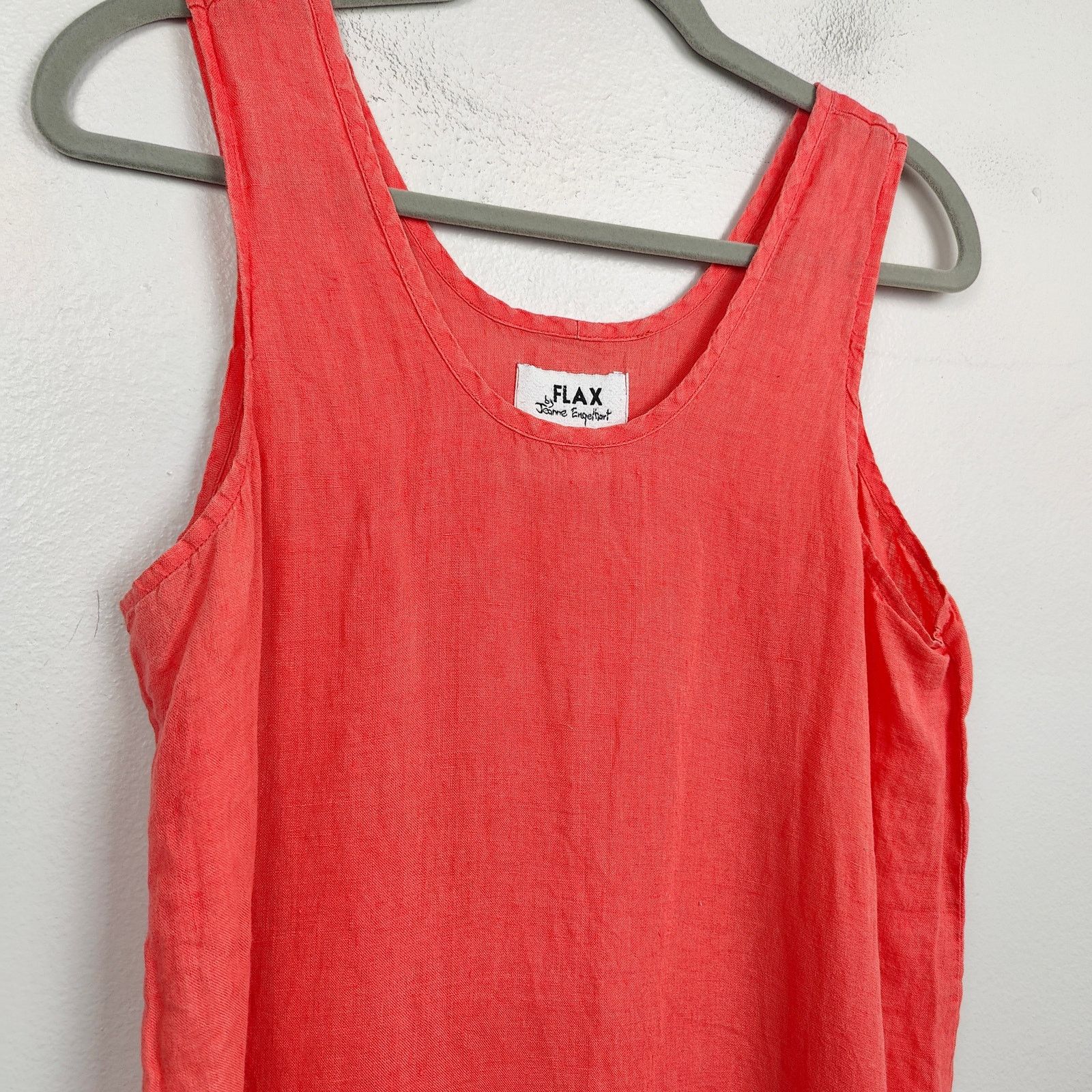 Other Flax Linen Maxi Dress Womens Small Orange Sleeveless Beachy Size S / US 4 / IT 40 - 2 Thumbnail