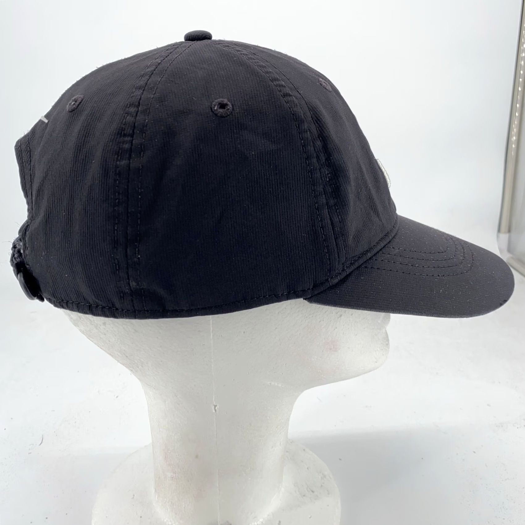 Nike Nike Legacy91 Dri-Fit Swoosh Golf Hat Cap Strap Back Black Mens Size ONE SIZE - 3 Thumbnail