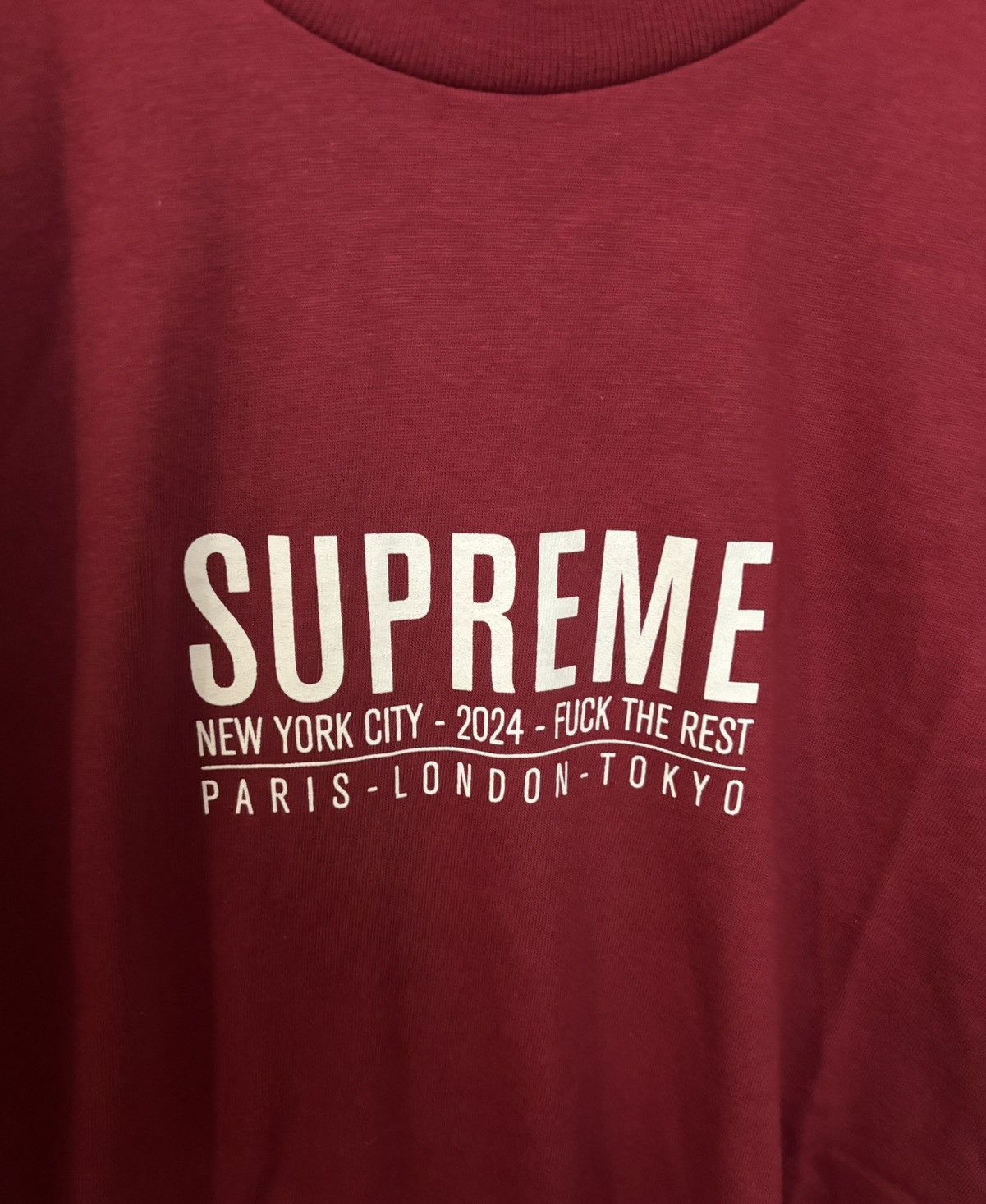 Supreme Supreme Paris Tee Size US M / EU 48-50 / 2 - 2 Thumbnail